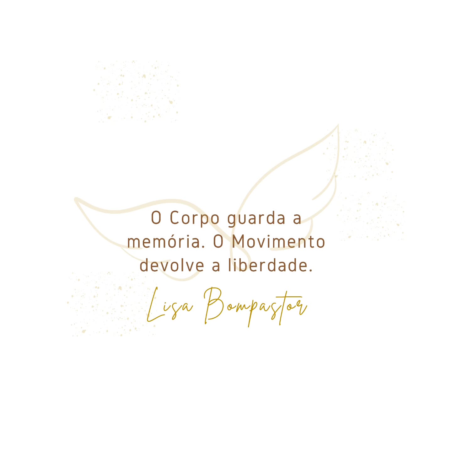 Nem todas as asas servem para voar.
Algumas servem para te sustentar enquanto te tornas quem és.
O movimento não te leva para fora.
Leva-te para dentro.
E é aí que tudo começa.
Com Amor, ❤️
Lisa Bompastor
Agenda
Especialização em Movimento Terapêutico
5ª edição / Março a Julho - Porto
Inscrições abertas
Facilitador em Movimento Consciente & Dança Expressiva
2ª edição / Março a Maio - Online
Inscrições abertas
- Link na bio -
#movimentoterapeutico #dançaterapia #movimentoconsciente #presença #autenticidade almaecorpo lisabompastor espiritualidadefeminina terapiadocorpo psicologiacorporal mindfulmo ementa