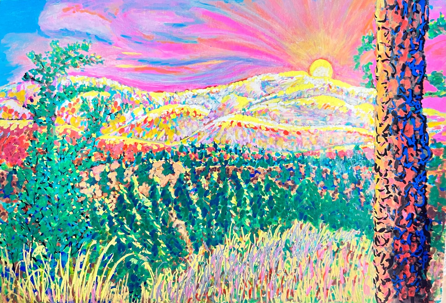 This next one captures the light invoked by the mountains in the Okanagan valley called “Forrest’s View,” Original and prints available
5.5x8.5”
Acrylic - 2026 #painter #acrylicpainting #sunscapes #colourfulsky🌅 Contact me via the link in the bio to purchase a copy to brighten up your space #kelownaartist @forrestkipps