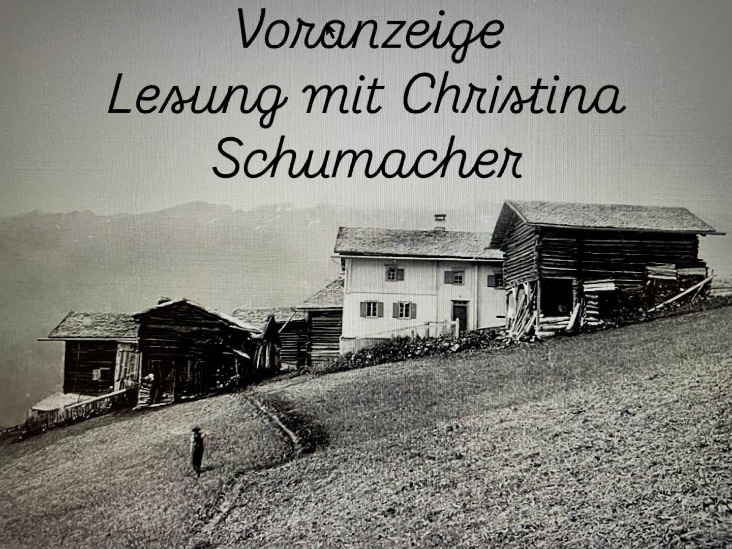 Christina Schumacher ist unser Gast, sie liest aus ihrem neuen Buch „Anna Maria geht auf Glas“.
Freitag, 23. Januar 2026, 19.00 Uhr im Nutli Hüschi.
Eine Anmeldung ist erforderlich.
Weitere Informationen zum Anlass finden Sie auf unserer Website www.museen-klosters.ch/Beiträge.
#museumnutlihüschi#klosters#graubünden#walser#christinaschumacher#schumi7428