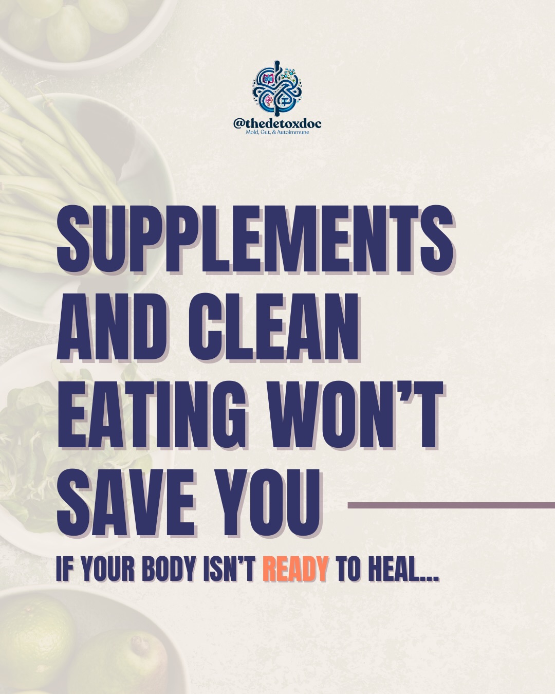 Your body isn’t betraying you when you can’t heal despite doing everything “right.”
It’s protecting you.
When your nervous system is stuck in fight/flight or shutdown mode, it diverts all resources away from healing and toward survival.
Digestion slows. Detox pathways close. Cellular repair stops.
This is why the cleanest diet and best supplement protocol can still fall short if your nervous system doesn’t feel safe enough to shift into rest-and-digest mode.
The vagus nerve is the key. It’s the main highway between your brain and your gut, and when it’s functioning well (high vagal tone), it tells your body: “It’s safe. You can heal now.”
So how do you shift out of survival mode?
Activities like breathwork, mindful movement, and even humming, singing, or chanting (it literally vibrates your vagus nerve) can help signal safety to your nervous system. These aren’t “nice to haves.”
They’re non-negotiables for healing. because your body won’t heal until your nervous system feels safe.
Comment “BREATHE” and I’ll send you my guide to simple vagal tone exercises you can do in under 5 minutes 🙌
#thedetoxdoc #vagusnerve #fightorflight #nervoussystem #healing