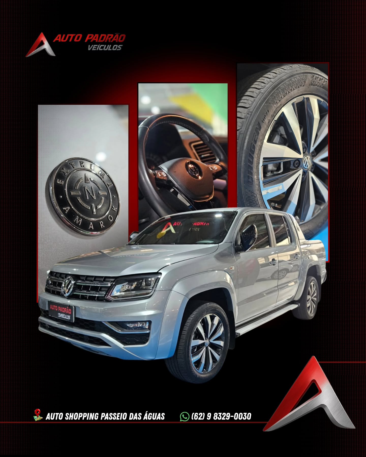AMAROK V6 EXTREME
Ano/Modelo: 2022/2022
Cor: PRATA
Câmbio: AUTOMÁTICO
Lugares: 5
R$199.900,00
Facilitamos a entrada
Financiamos com as melhores taxas
Aceitamos seu carro no negócio
📲Entre em contato para maiores informações: (62) 9 8329-0030
📍Auto Padrão Veículos
Auto Shopping Passeio das Águas | Goiânia - GO.
#amarok #amarokv6 #volkswagen #v6 #Financiamento