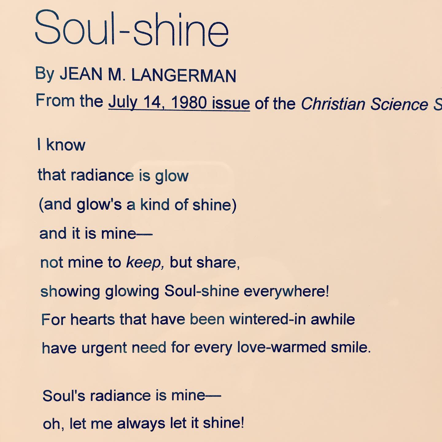 ✨ Wishing you all a Soul-shiny kind of day! ✨