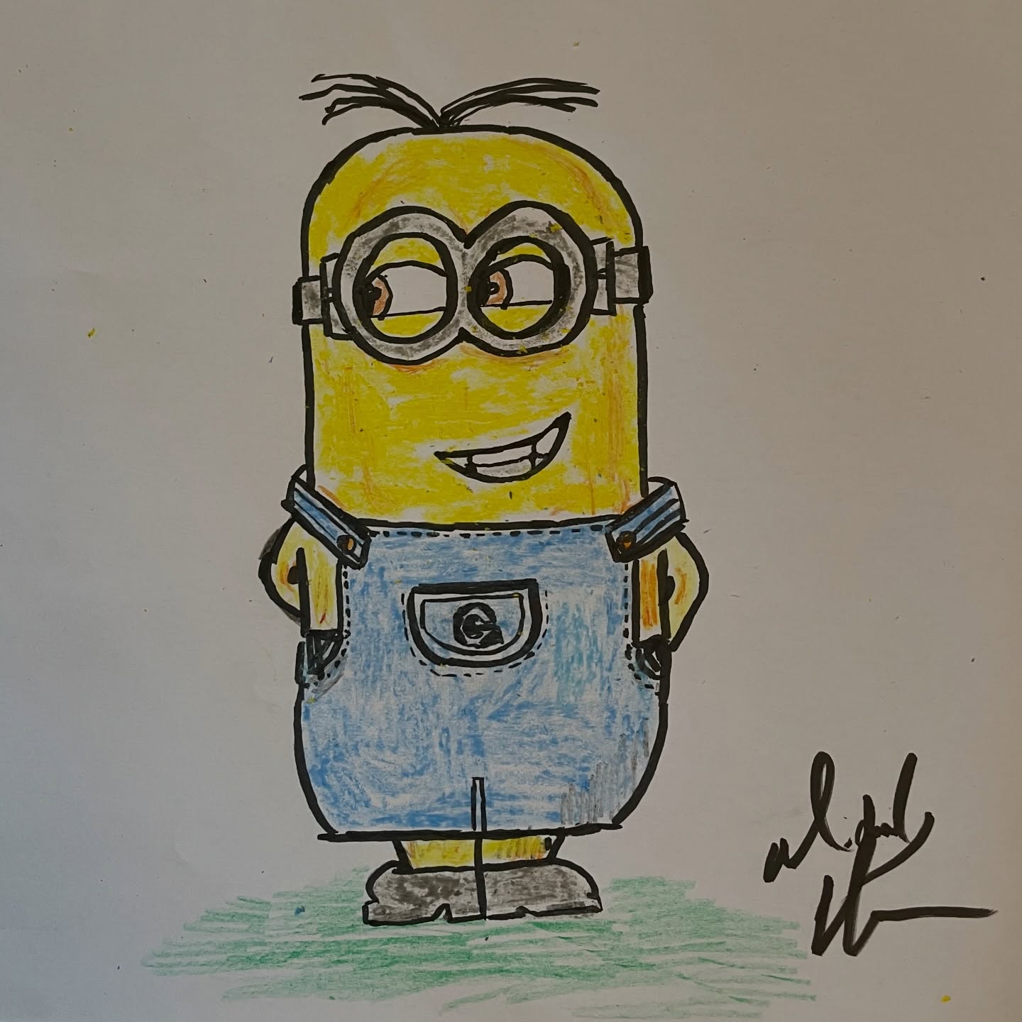 My #drawwithrob effort this week. Isaac and I love doing these. And you’re damn right I signed it.
