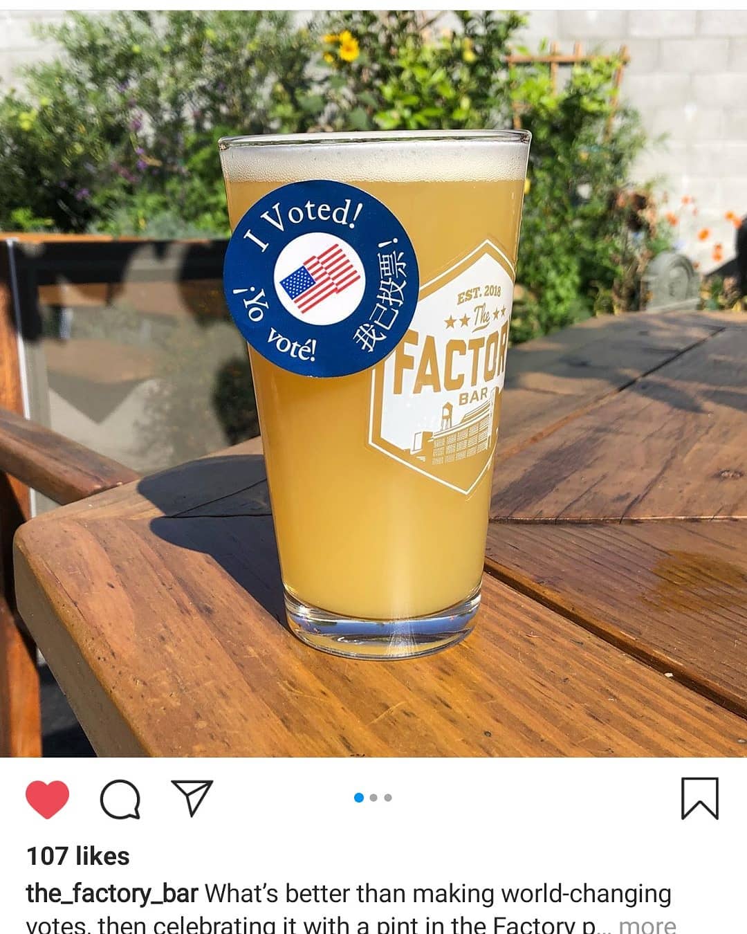 Very excited for our client @the_factory_bar on opening it's doors. Of your ever in the East Bay, stop by and check out there beautiful space and delicious offerings!