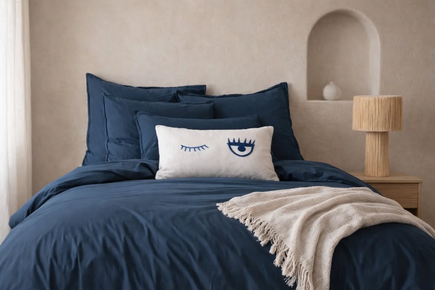 Soft layers, natural textures, and deep blue tones 💙
All bedding and the table lamp are available in our shop or on our website.
#marinteriors #bedroominspo #homedecorportugal #bedlinen #naturalliving