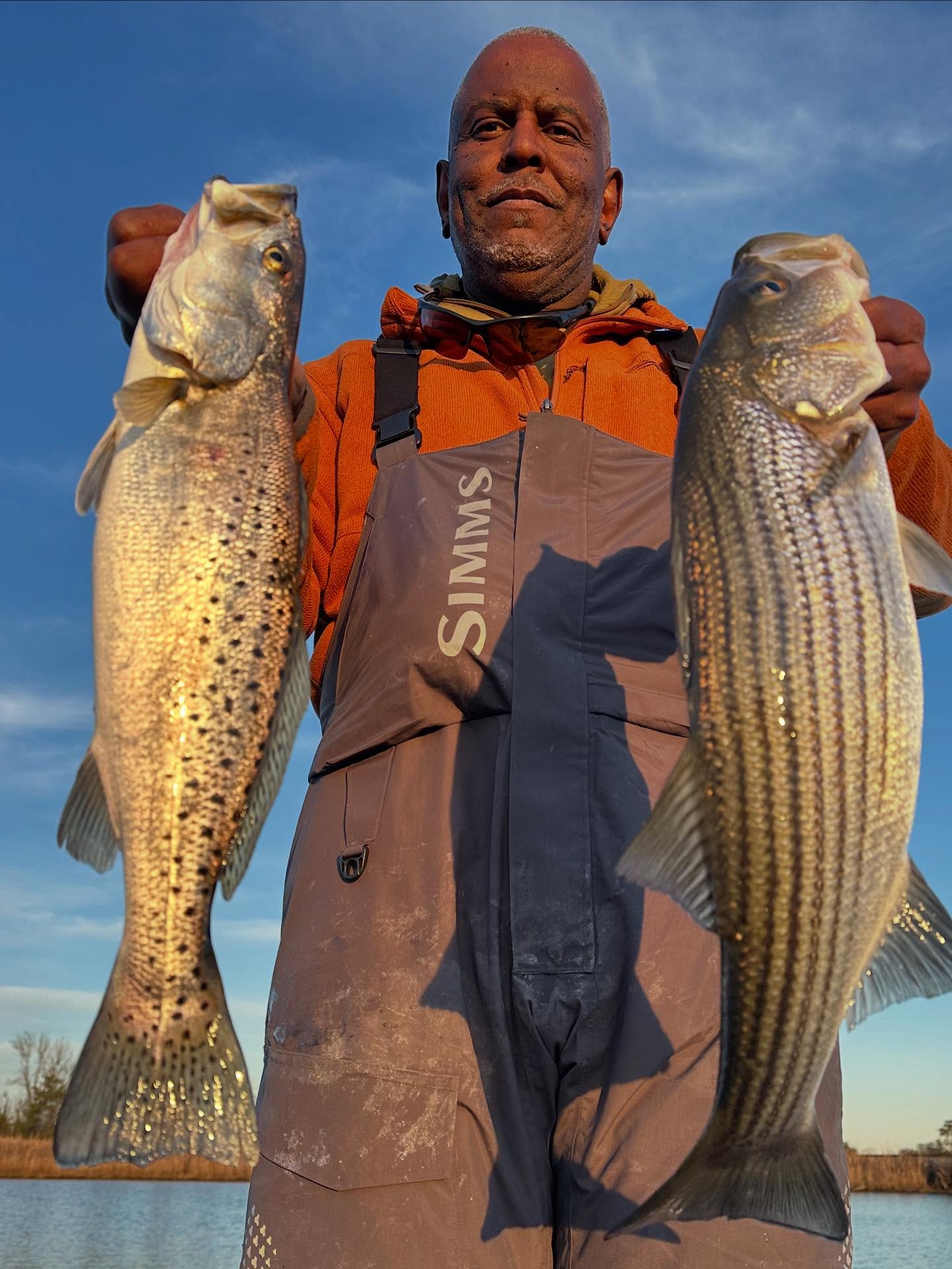 Another fun day with Tony on the boat. The fish didn’t bite as good as we hoped but not a bad day on the water! #winterfishing #speckledtrout #trout #striper #striperfishing
