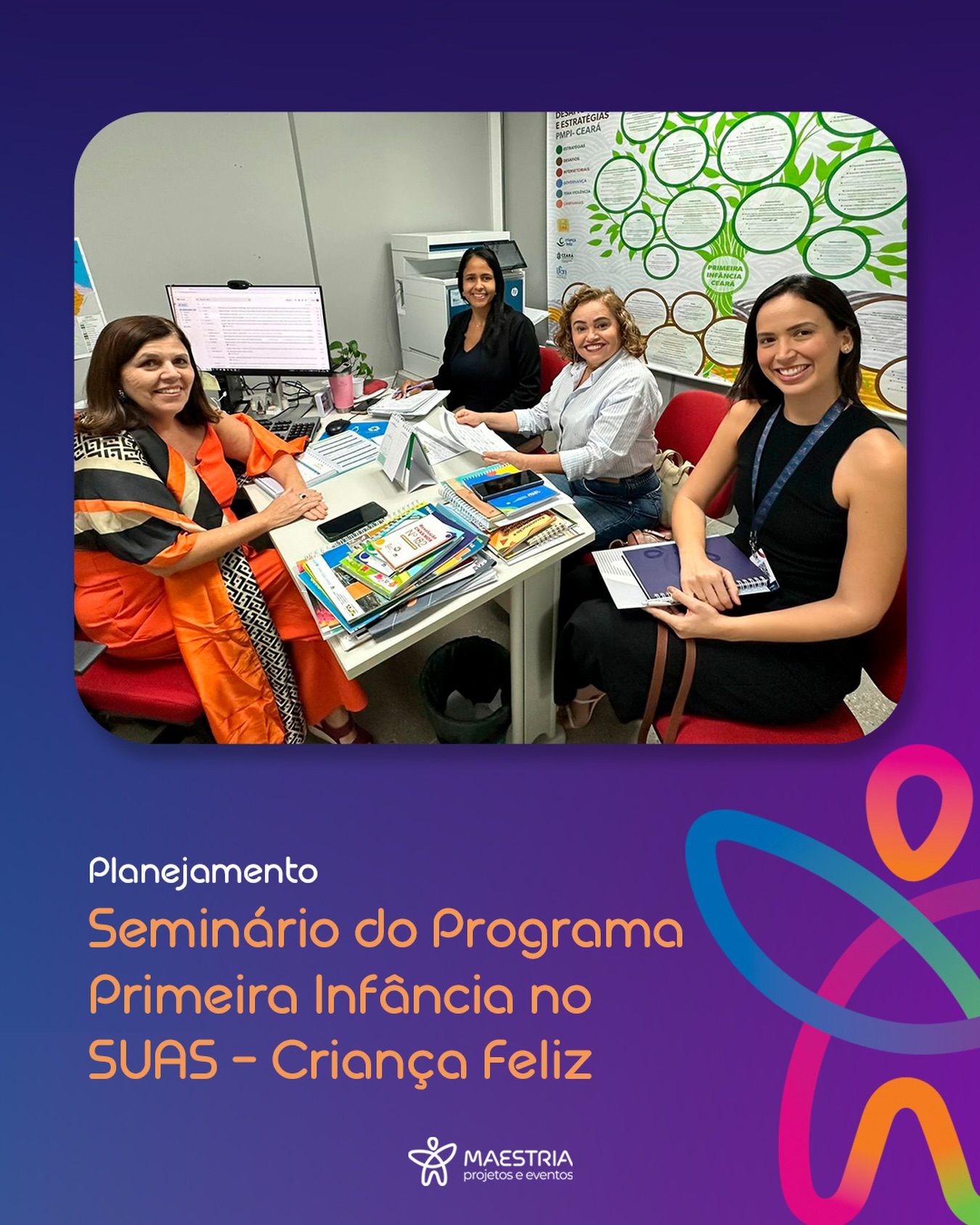 Primeira reunião de alinhamento e planejamento do Seminário do Programa Primeira Infância no SUAS – Criança Feliz, junto à Secretaria de Proteção Social (SPS). O evento será realizado em fevereiro de 2026, em Fortaleza, com a organização da Maestria Projetos e Eventos.
#PrimeiraInfância #SUAS #CriançaFeliz #SPS #MaestriaProjetosEEventos