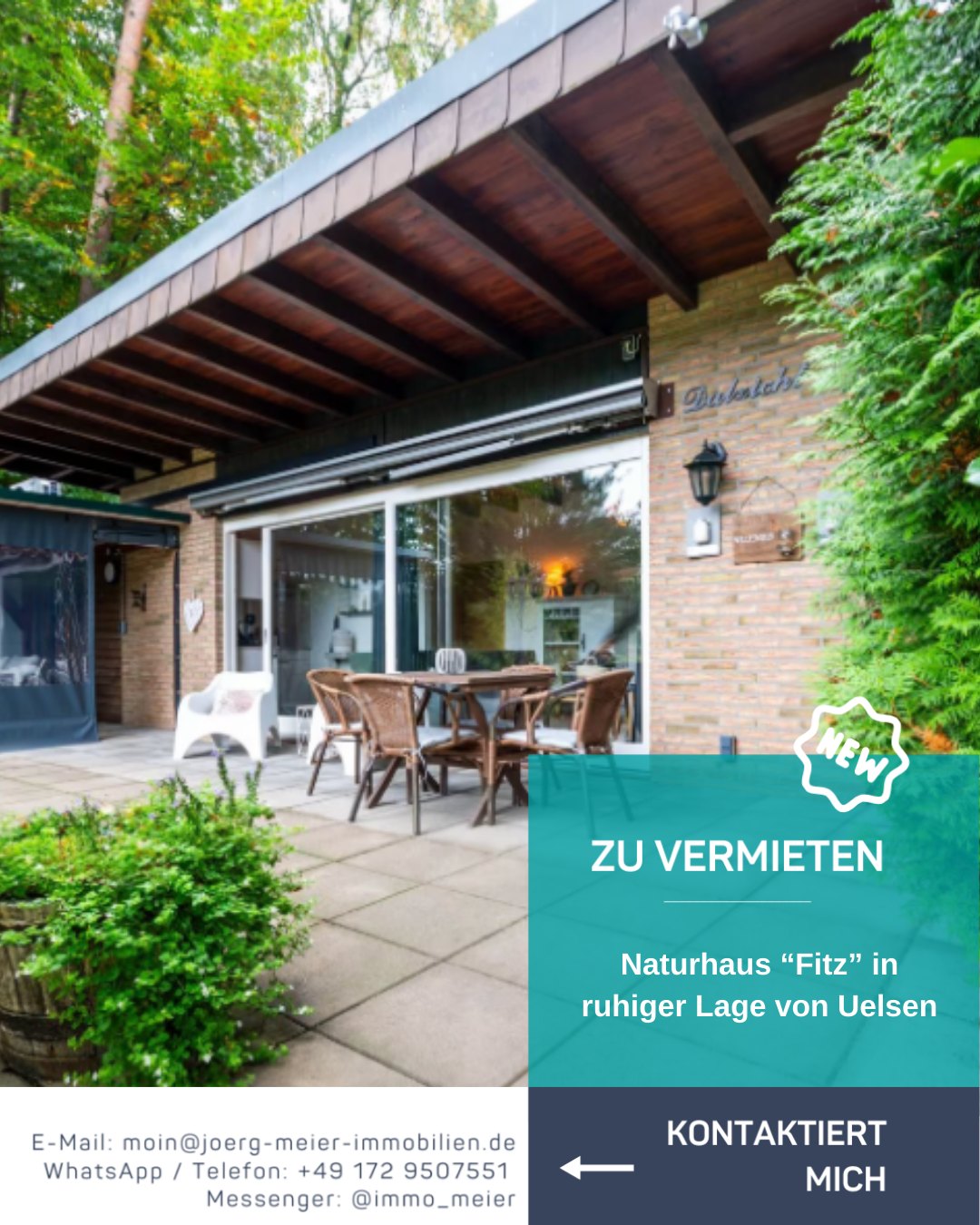 🏡 Naturhaus „Fitz“ neu in der Kurzzeitvermietung!
Heute mal Werbung in eigener Sache 😉
In ruhiger Lage im Feriengebiet Uelsen liegt unser neu eingerichtetes Ferienhaus FITZ, perfekt für eine entspannte Auszeit im Grünen. 🌿
✨ Auf ca. 45 m² erwartet euch:
• Helles Wohn-/Esszimmer mit offener Küche & Pelletofen
• Große Fenster mit Blick ins Grüne
• Schlafzimmer mit Boxspringbett (160×200)
• Kinderzimmer mit Etagenbett
• Bad mit Dusche + separates WC
• Flur mit Garderobe
• Kostenfreies WLAN
🍂 Ideal für Spaziergänge im Naturschutzgebiet & gemütliche Abende am Ofen.
💶 110 € pro Nacht (VB)
🛏️ Ab 2 Nächten buchbar
🧹 Endreinigung: 75 €
📞 Infos & Buchung:
Jörg Meier · +49 172 9507551
Wenn man schon selbst ein Ferienhaus hat, darf man dafür ja auch mal Werbung machen