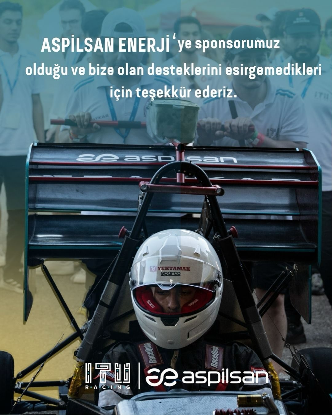 2025 sezonu yolculuğumuzda bize güç ve motivasyon katan değerli destekleri için sponsorumuz Aspilsan Enerji'ye gönülden teşekkür ederiz!
@aspilsanenerji @itu1773 @ituprojetakimlari #aspilsan #aspilsanenerji #ituracing #formulastudent #fsae