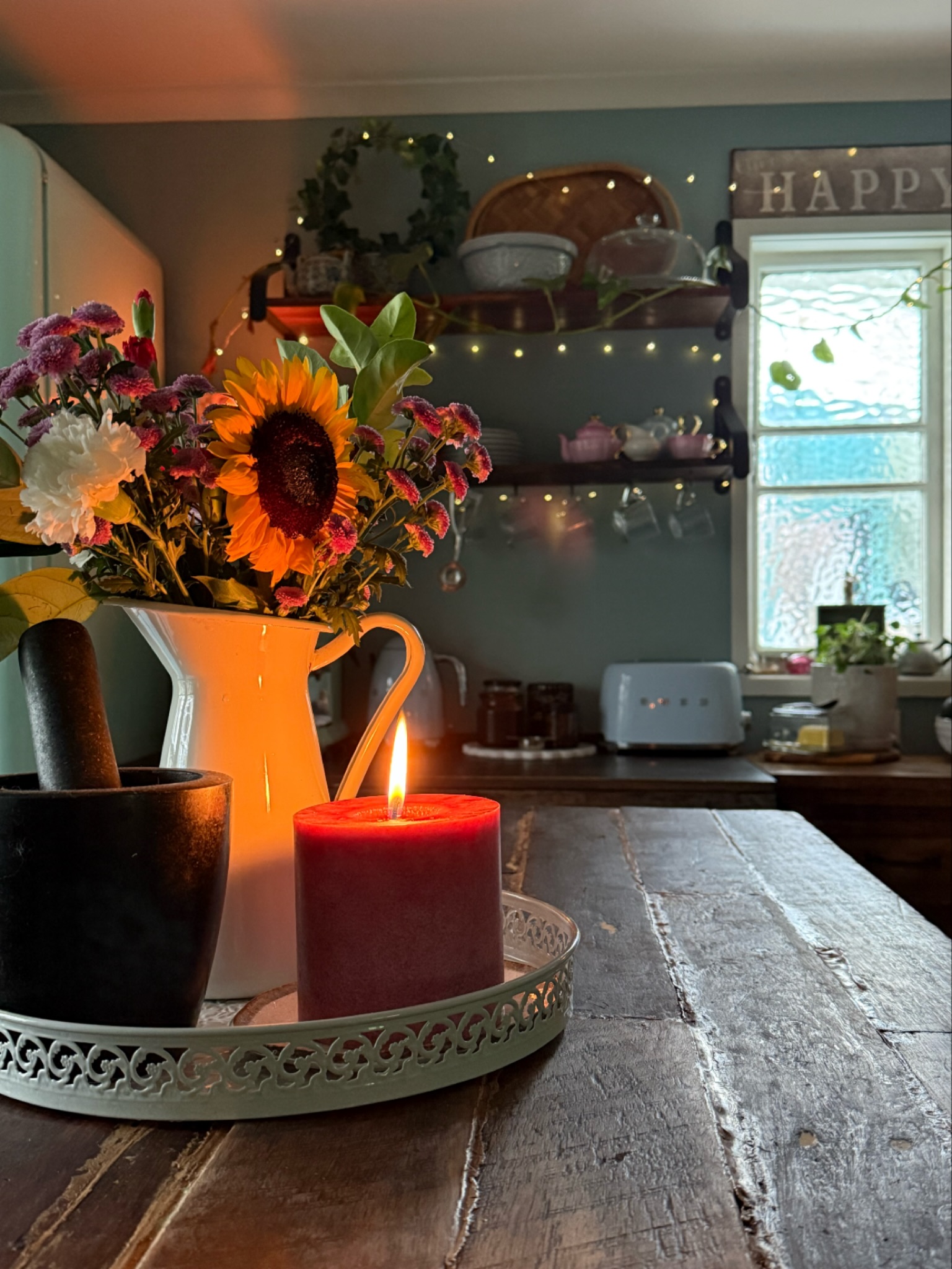 This is my kind of practical magic ✨
We’ve had a lot of changing rooms at home lately. One person moved out, another moved in, another space is mid-renovation… and when I’m in that mode, I tend to throw myself into it completely. Paintbrush in hand, moving things around, everything else going a bit by the wayside for a while.
Yesterday I spent some time putting my kitchen back together. Finding order again. Lighting a candle. Adding flowers. Letting the space feel held and alive once more. It feels so beautiful now.
My kitchen isn’t always calm or perfectly organised. It can be a little chaotic at times. But it’s a place that supports real life. Where nourishment begins. Where food is made with care. Where everyday rhythms quietly shape how I feel.
This is what I mean by practical magic.
Not escape. Not perfection.
Just tending to ordinary life with intention and a bit of wonder.
It’s also very much the heart of Fresh Start February… gently shaping your space and your days so they can hold you as the year begins to move again.
If magic begins anywhere in my home, it’s always here.
In the kitchen.
In the everyday things done with care.
✨🍃
#PracticalMagic #KitchenMagic #cottagecorekitchen #FreshStartFebruary #witchykitchen