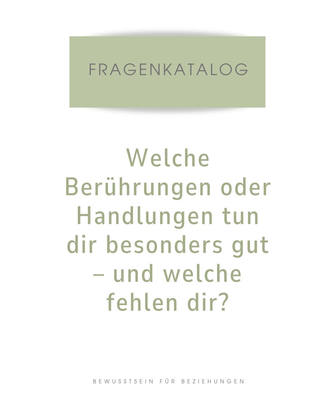 Von wie vielen Berührungen und Handlungen, die dir wirklich gut tun, weiß dein*e Partner*in – und wie viele davon kennst du von ihm/ihr?
Frag doch noch einmal nach!