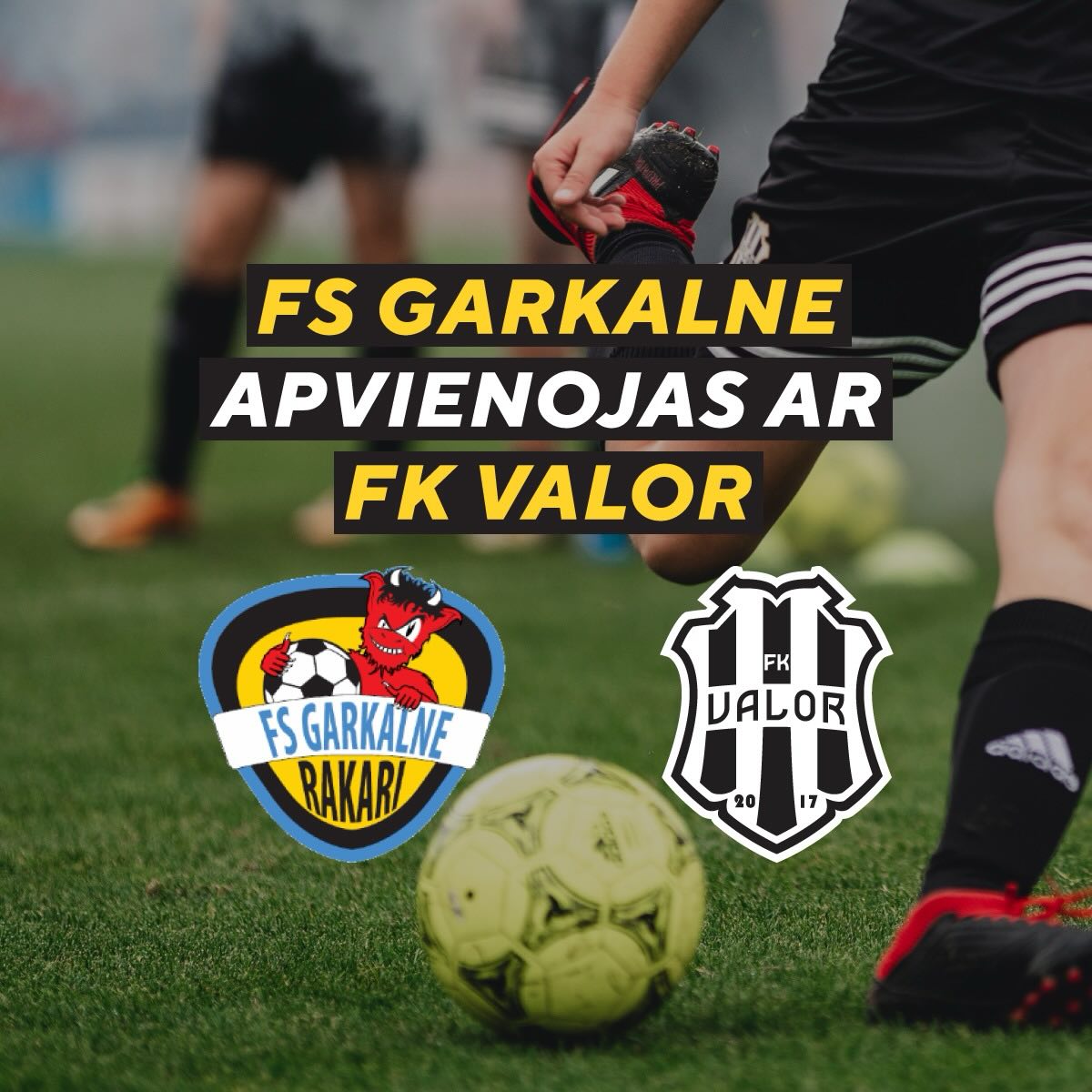🎉 FS Garkalne pievienojas FK VALOR! 🎉
Ar lepnumu paziņojam, ka FS GARKALNE sper jaunu soli savā attīstībā un oficiāli pievienojas FK VALOR ģimenei! 🤝
Šī apvienošanās ir balstīta kopīgās vērtībās un vēlme attīstīt futbolu Ropažu novadā un tā tuvākajās apkaimēs. ⚽️
Kopā mēs būsim stiprāki, vienotāki un ambiciozāki, radot vēl plašākas iespējas spēlētājiem, treneriem un visai futbola kopienai! 🔥
Paldies visiem, kas bijuši daļa no FS Garkalne ceļa līdz šim – tas turpinās jaunā kvalitātē kopā ar FK VALOR! 🙌
Īpašs paldies Valdim un Edgaram Klibusiem, par ieguldīto darbu un novēlam enerģiju un izdošanos darbam jaunajā konceptā! 🤝
Laipni lūgti jaunā nodaļā! 💪