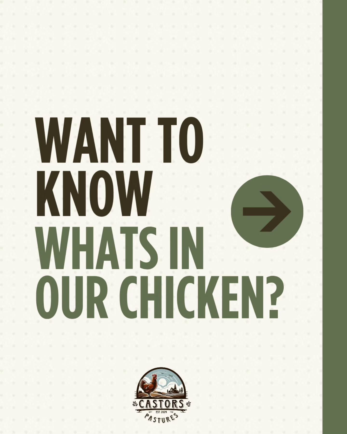 We thought we'd share the long ingredients list...
One ingredient. Zero compromises.
Thatโs because our birds are pasture-raised, organically supplemented, soya-free, GM-free, antibiotic-free and chemical-free.
We even filter their water to remove microplastics and chlorination too! ๐ง
Want to try the difference? ๐ฟ๐
๐ Free Local Delivery to PE postcodes
๐ฆ Nationwide Next Day Postage available
๐ www.castorspastures.co.uk
#pastureraisedchicken #organicfooduk #supportlocalfarmers #pastureraisedpoultry #localfarmers
Pasture raised chicken | chicken stock | pasture raised chicken liver | chicken giblets | pasture raised chicken breast | organic pasture raised | farm raised chicken