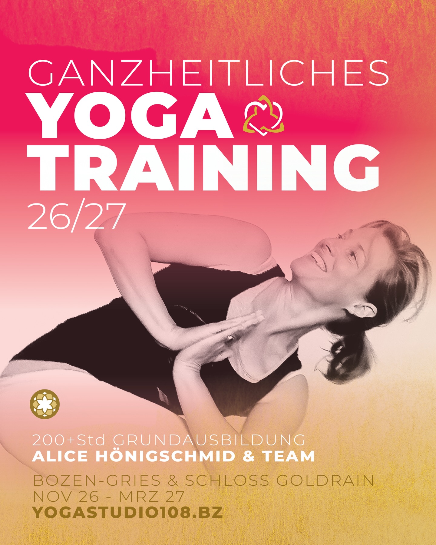 🔥 Der effizienteste Weg die Welt zu verändern ist sich selbst zu verändern. Jetzt ist der richtige Zeitpunkt dafür 🫶.
200Std Ganzheitliches YOGA TRAINING
(Grundausbildung Yogalehrer/in)
mit Alice Hönigschmid und Team
Okt 26 - März 27
💚 bewirb dich jetzt!
mehr Infos auf der Webseite