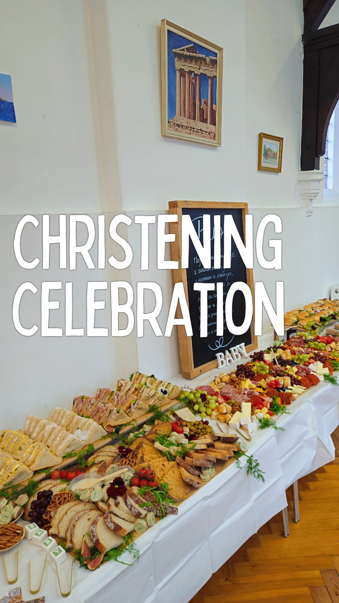 Flat Grazing Table + Deli Platters for a special Christening Celebration 🍼✨