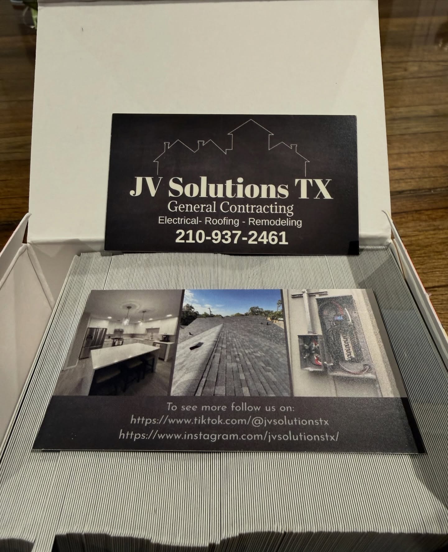🪪✨ New business cards are in!
Just a friendly reminder that we now offer ROOFING services 🏠
✅ FREE roof inspections
✅ FREE estimates
Whether it’s roofing or any of your remodeling needs, don’t hesitate to give us a call or text (210) 937-2461 .
Thank you for your continued support! 🙌