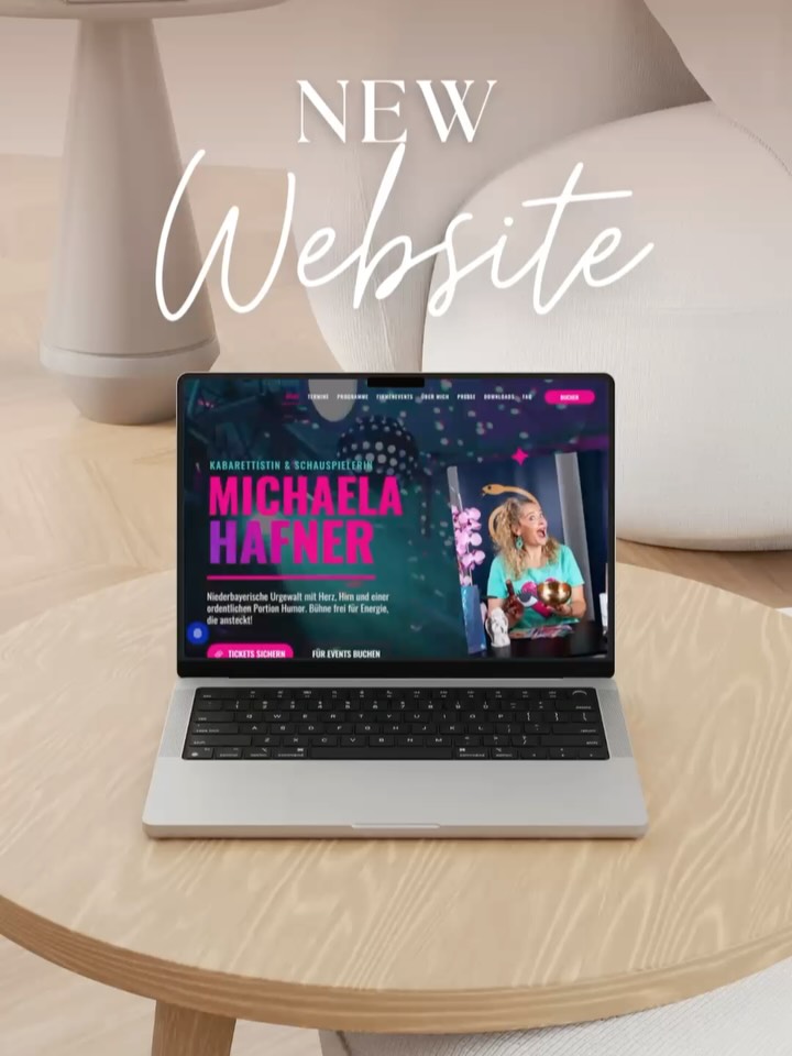 Die neue Website von @kabarett_michaela_hafner ist Live 🤩
Die Umsetzung der Website hat unglaublich viel Spaß gemacht und ich freue mich schon sehr Michaela bald in ihrem neuen Kabarett Programm „Hafnerin 2.0“ zu sehen 😍
WEBDESIGN
WEBSITE
SEO
WIX