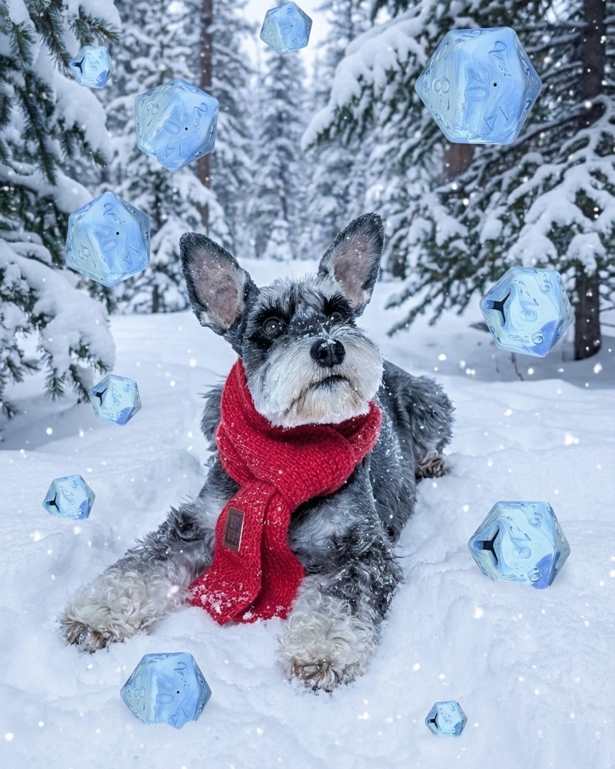❄️ A frosty gale has blown in, bringing an icy chill!
Our Glacier Ice D20s are currently 10% off—grab yours before they melt away.
🔗 Link in bio
#pawlymorph #pawlymorphpettoys #ttrpgpets #tabletopgaming #diceaddict #smallbusiness