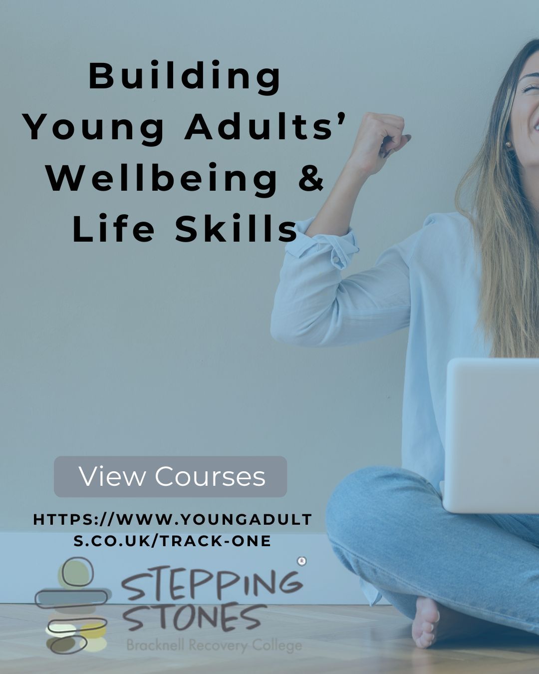 ✨ Free wellbeing courses for 16–25 year olds ✨
We are sharing Young Adults Wellbeing & Lifeskills by Stepping Stones — a series of FREE courses and workshops, co-created with young adults, to support your wellbeing, mental health and life skills.
These sessions are designed for young people aged 16–25 and focus on building confidence, coping skills and practical tools for everyday life.
Whether you’re feeling stuck, stressed, or just want to learn more about yourself, Stepping Stones offers a supportive place to grow. 💛
Find out more and sign up here:
👉 https://www.youngadults.co.uk/track-one
Please share with any young people who might benefit!