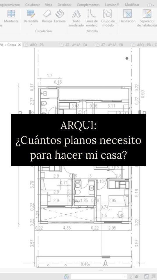 “Cliente: ¿cuántos planos necesito para hacer mi casa 😄?”
Solo algunos... ubicar espacios no es suficiente
✔️ Planta general
✔️ Cortes y fachadas
✔️ Estructura
✔️ Instalación eléctrica
✔️ Instalación sanitaria
✔️ Detalles constructivos
✔️ Escaleras, encuentros, terminaciones
✔️ Diseño de muebles a medida
Cada decisión importa 👀, esto también es proyecto 💪 ¿Pensabas que eran tantos planos? 🤔📩
#planosdearquitectura #estudiodearquitectura #diseñar