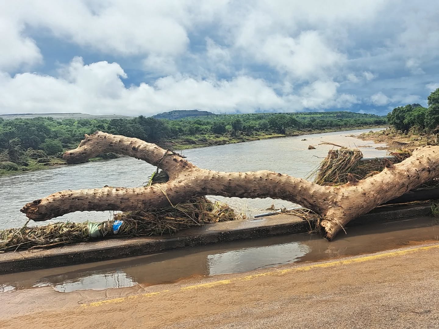 Selati river bridge damage after the flood. Our people are so brilliant, already coming together and starting to clean.
#standtogether
#phalaborwafloods2026
#selatiriver
#floods2026
#phalaborwa