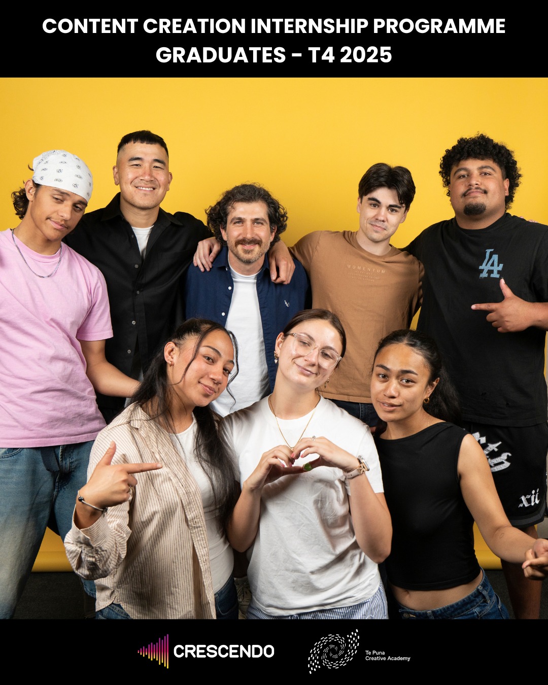 Congrats to our latest graduates of the Content Creation Internship programme.
Over their 10 weeks here, the ropu worked on video interview projects, studio portrait photography and promotional reels.
Some of this intake and past grads had the opportunity for paid work filming live concerts, making vox pops at conferences, be roaming photographers and creating a 'green screen' experience for a digital showcase.
If you have a project or event coming up and are looking for fresh young talent - get in touch!