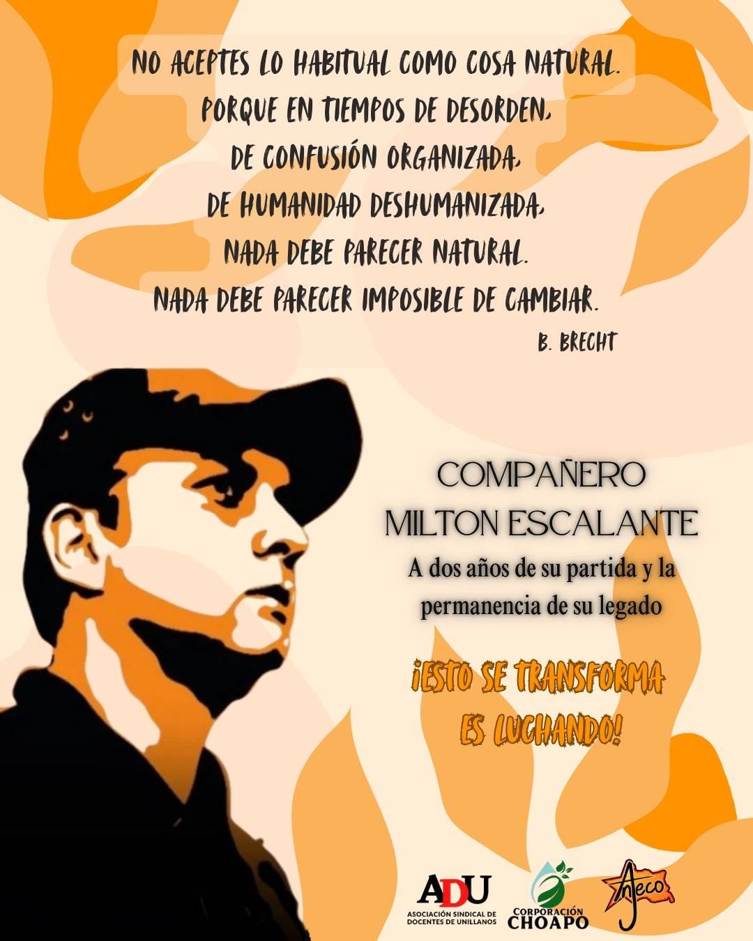 Nuestro compañero aportó con compromiso y convicción a múltiples luchas colectivas. Su legado de organización y resistencia sigue orientando el camino del movimiento social y sindical.