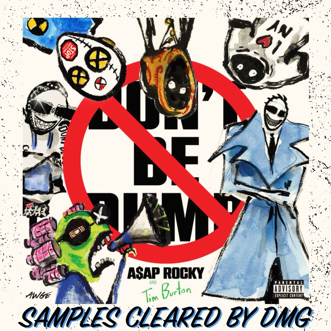 Fresh off the production line, A$AP Rocky’s highly anticipated fourth studio album was released today. Don’t Be Dumb is his first full length record since 2018. The sprawling 17 track, 59 minute album touches on a wide array of music influences, all carried by A$AP Rocky’s presence.
DMG was fortunate to be involved on this album by way of two sample clearances:
STAY HERE 4 LIFE ft. Brent Faiyaz samples “Mewtwo” by Ken Carson
PLAYA samples “Love Faces” by Trey Songz
A sweet and wonderful wrinkle of this album is that A$AP Rocky has pledged all proceeds from sales on this album will go towards covering the rent for the residents that currently live in his grandmother's former house in Harlem, where he grew up.