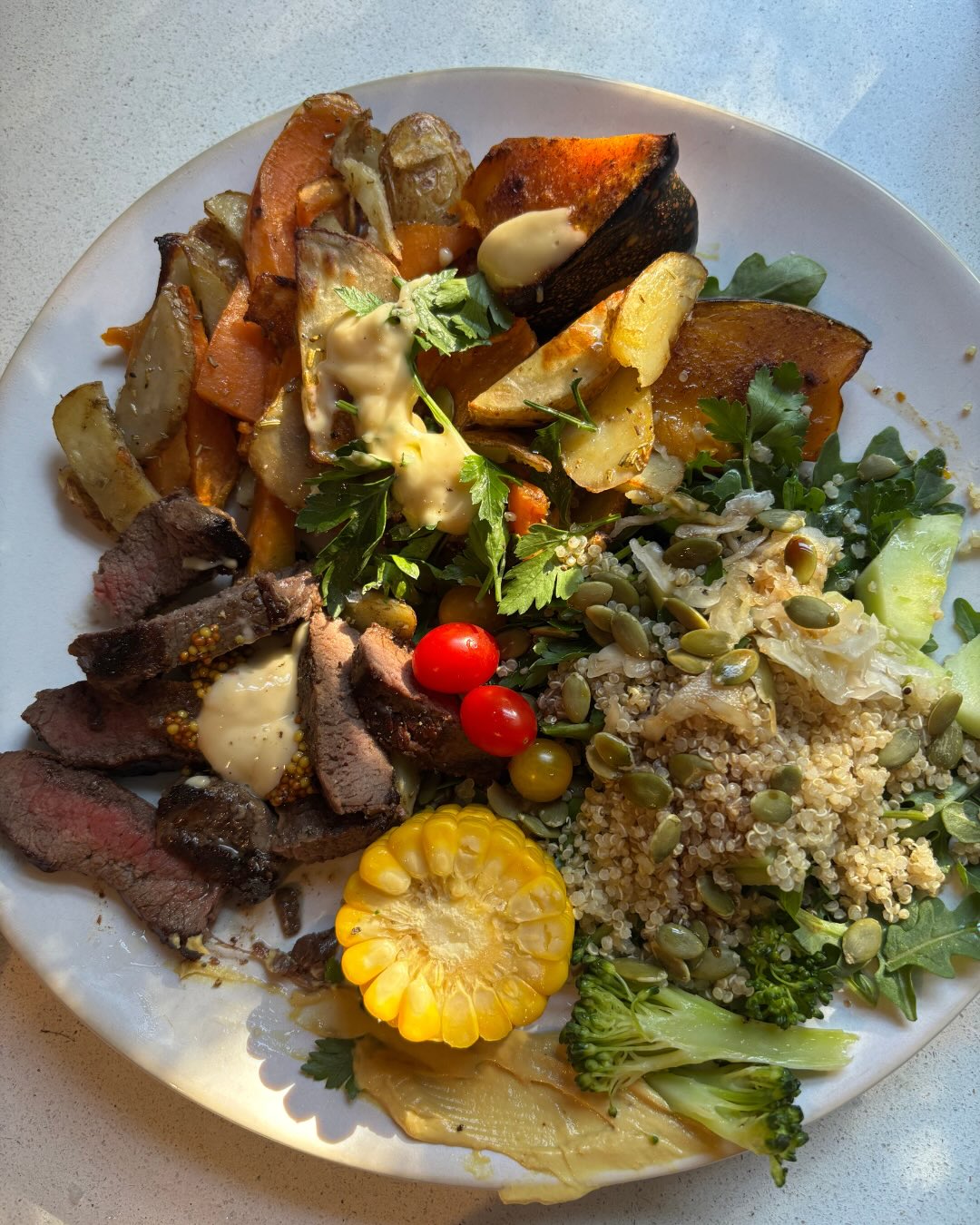 Nutritional cooking essentials 101: Please ALWAYS soak your quinoa!!!
This is an important culinary fact I see is greatly misplaced particularly in commercial kitchens. It isn’t very easy to pick quinoa that has not been soaked, but MAN it sends our bellies spiralling - bloating, gut pain, gas, nausea - you name it 😥
Not only this, if cooked + consumed incorrectly, quinoa (and other legumes / grains alike) can even contribute to intestinal wall damage / permeability one of the leading causes of systemic inflammation, which I’m sure to many readers is absolutely maddening because apparently this stuff is meant to make us healthier!??!!! 😤
This high protein, gluten-free grain truely is a fantastic choice for most individuals, however please make sure it’s being prepared correctly to ensure those benefits are receiving gratitude from your body.
Soak your quinoa for at least 20 minutes before cooking it, rinse well before boiling in fresh water.
Like most things in nutrition - a simple fact can go a very long way ✨✨✨
PS - a shout out to my 3yo to reuniting my love with teeny weeny tomatoes + a humble cob of corn 🌽