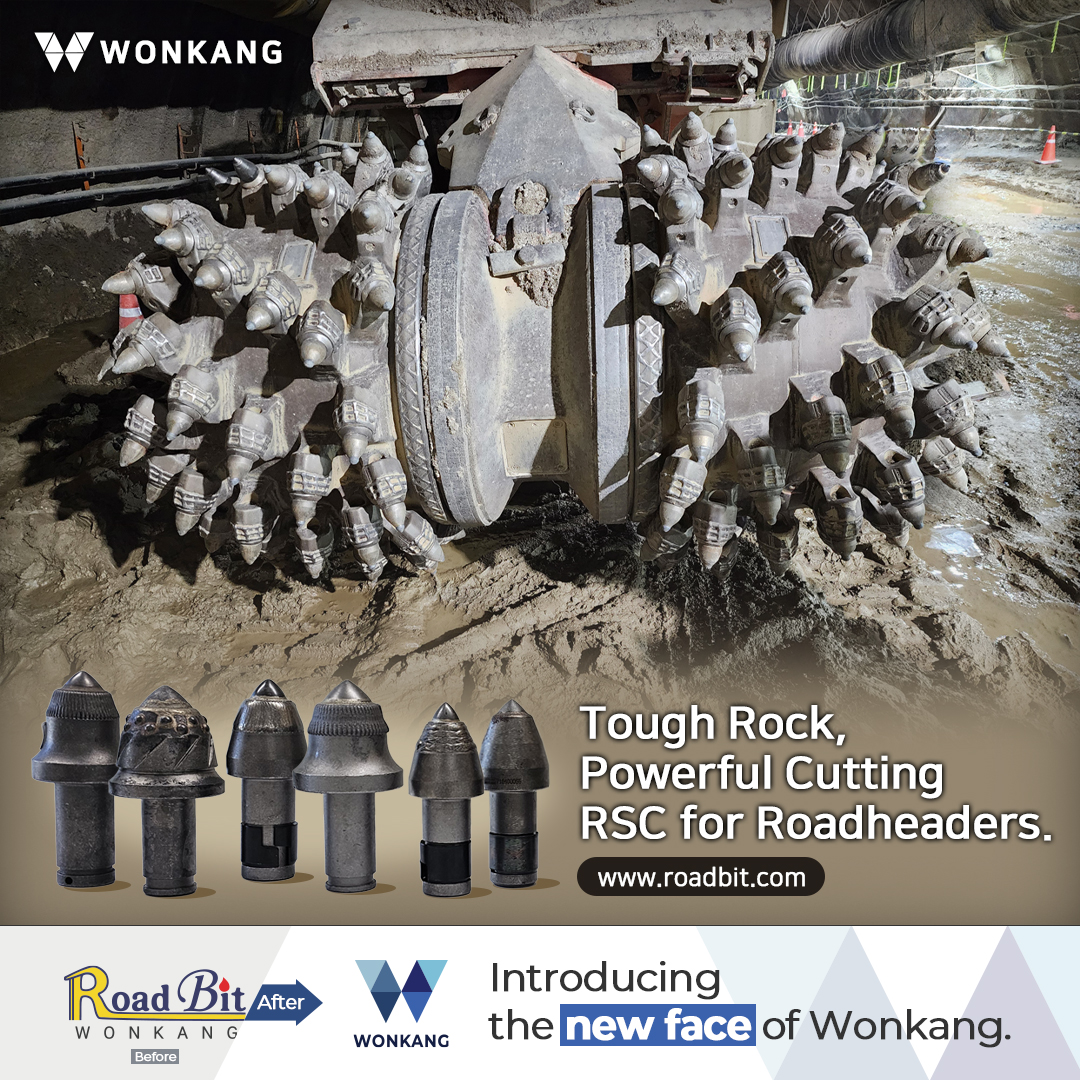 Tough Rock, Powerful Cutting RSC for Roadheaders.
www.roadbit.com
#Diaphragmwall #Slurrywall #trenchcutter #BC30 #BC32 #BC35 #BC40 #cutterteeth #gearbox #mudpump #korea #wonkang #roadbit #cuttingwheel #BCF10 #BCF9 #spareparts #Mechanicalseals #Damper #Gearing #Complete #Assembly #roadheader #pick #tunneling #1500mm #bearing