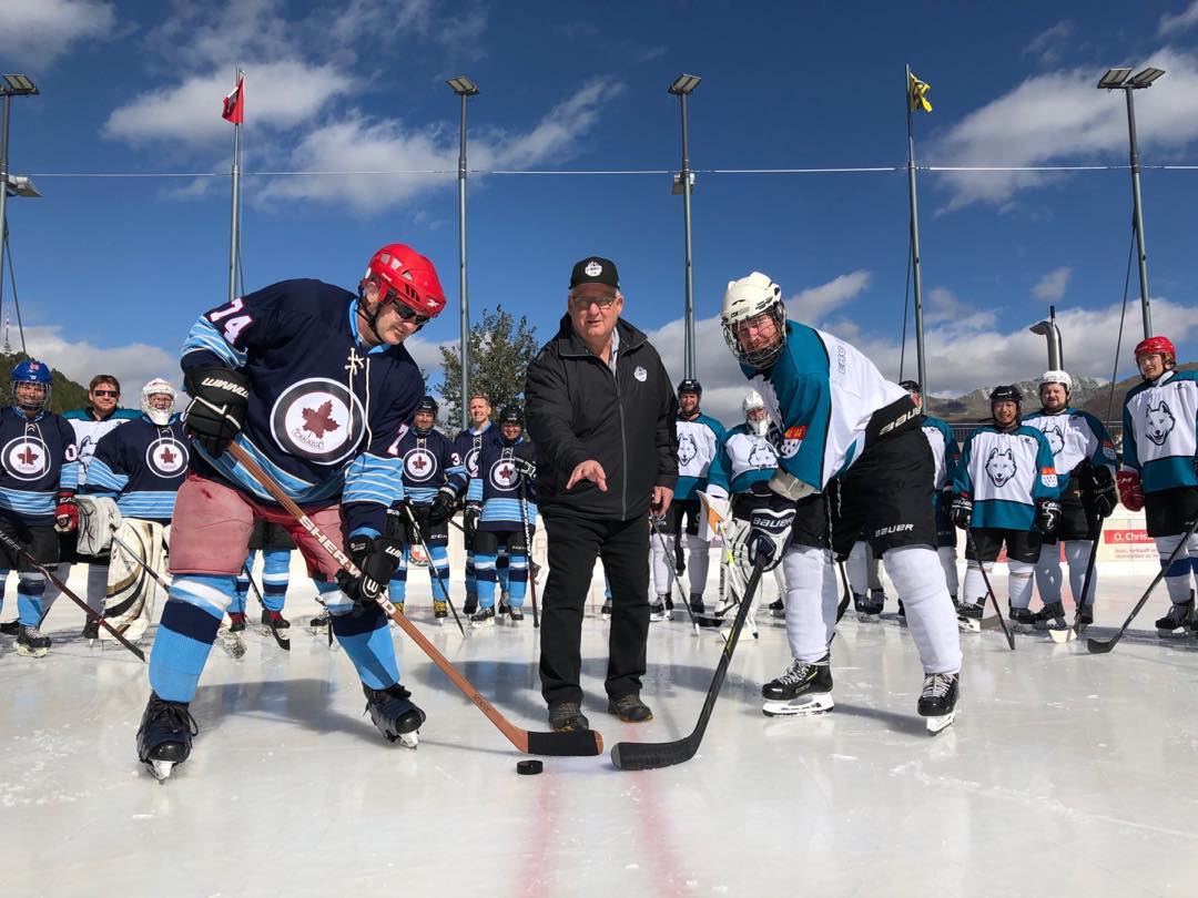 The 2nd Annual St. Moritz Cup is now underway. Cologne and Georgetown are playing the first game. The weather is beautiful here in St. Moritz