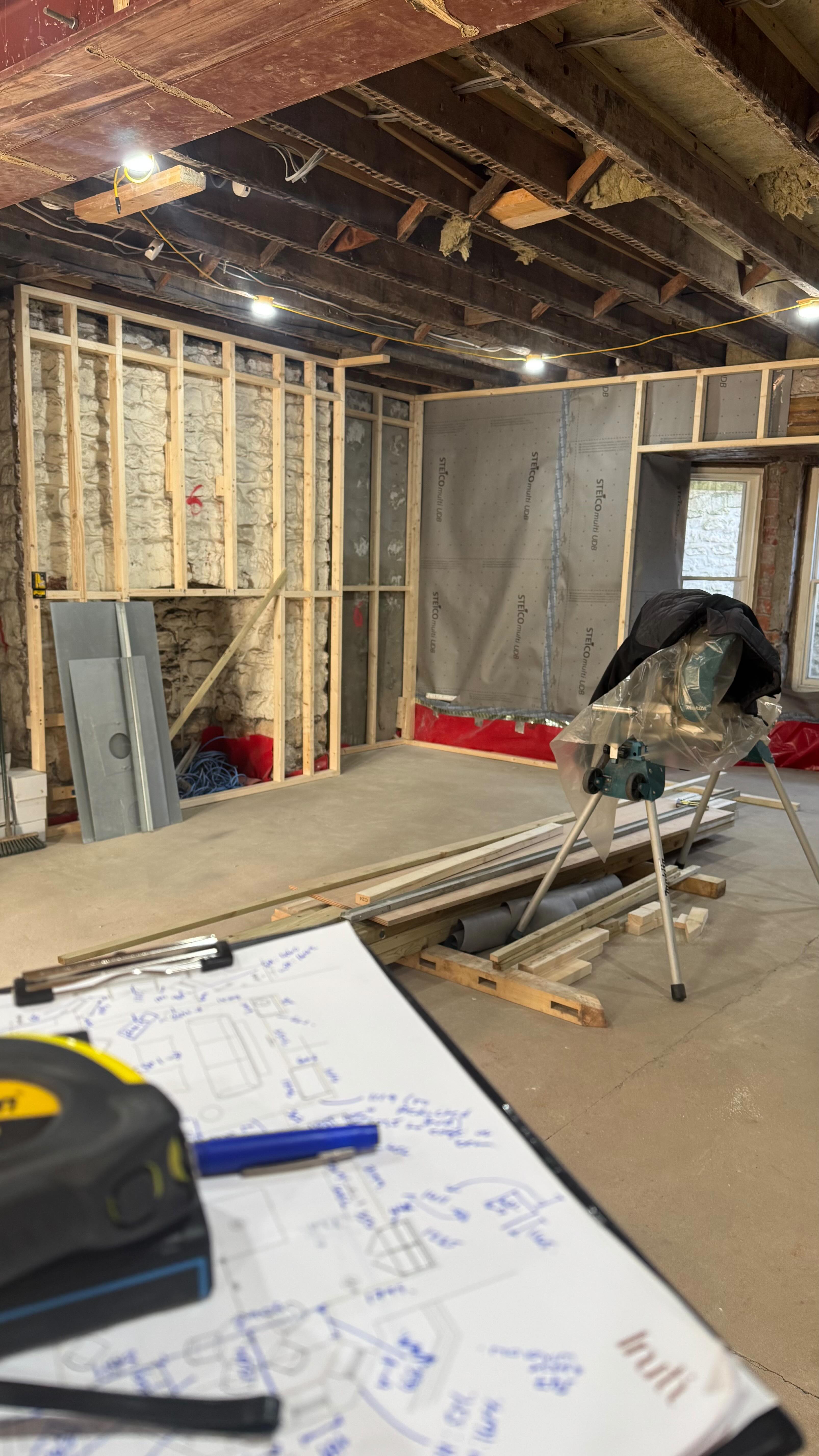 The Clifton LGF cinema and games room is officially starting to feel real, and this is the point in a project where everything suddenly starts moving fast.
Weâve just wrapped up another site survey - a must when working with historic buildings where walls are never quite as straight as you hope and damp prevention can change things from the original survey. This is where technical design really comes into its own. Measuring and re-measuring so the vision (both ours and the clientâs) comes to life exactly as planned. That includes setting out the lighting so it sits perfectly over the pool table and lights each pocket just right đą
Weâre leaning into dark and intimate tones, rich textures, and beautifully layered lighting for this space. Think cinematic, cocooning, and made for long evenings in.âŚ
@ashforddesignandbuild
@dhvarchitects_heritage