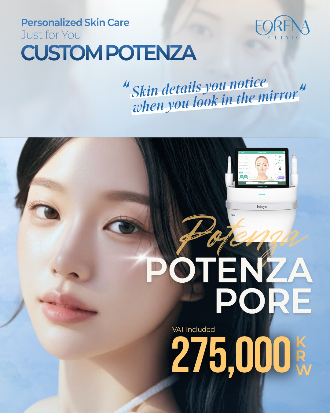 Say goodbye to enlarged pores and hello to the signature Custom Potenza at Forena Clinic.
Why Potenza for Pores? Using advanced RF (Radio Frequency) microneedling, Potenza targets deep into the dermis to shrink pores, smooth texture, and boost collagen production without damaging the skin surface.
💉 PRO TIP: The Glow Combo For the maximum effect, we recommend combining Potenza with a Skin Booster (like Rejuran or Juvelook).
How it works: The Potenza needles create micro-channels that allow the skin booster to penetrate deeper than topical application.
The Result: Tighter pores + deep hydration + glass skin radiance.
Forena Clinic – Foreigner-Friendly Skin & Aesthetic Clinic in Seoul
📍 Address
7th Floor, 140 Yanghwa-ro, Mapo-gu, Seoul, South Korea
(5-minute walk from Hongdae Station Exit 9)
🌐 Website
www.forenaclinic.com
📱 Social Media
• Facebook: @forenaclinic
• TikTok: @forenaclinic
• Instagram: @forenaclinic
• Youtube: @forenaclinic
