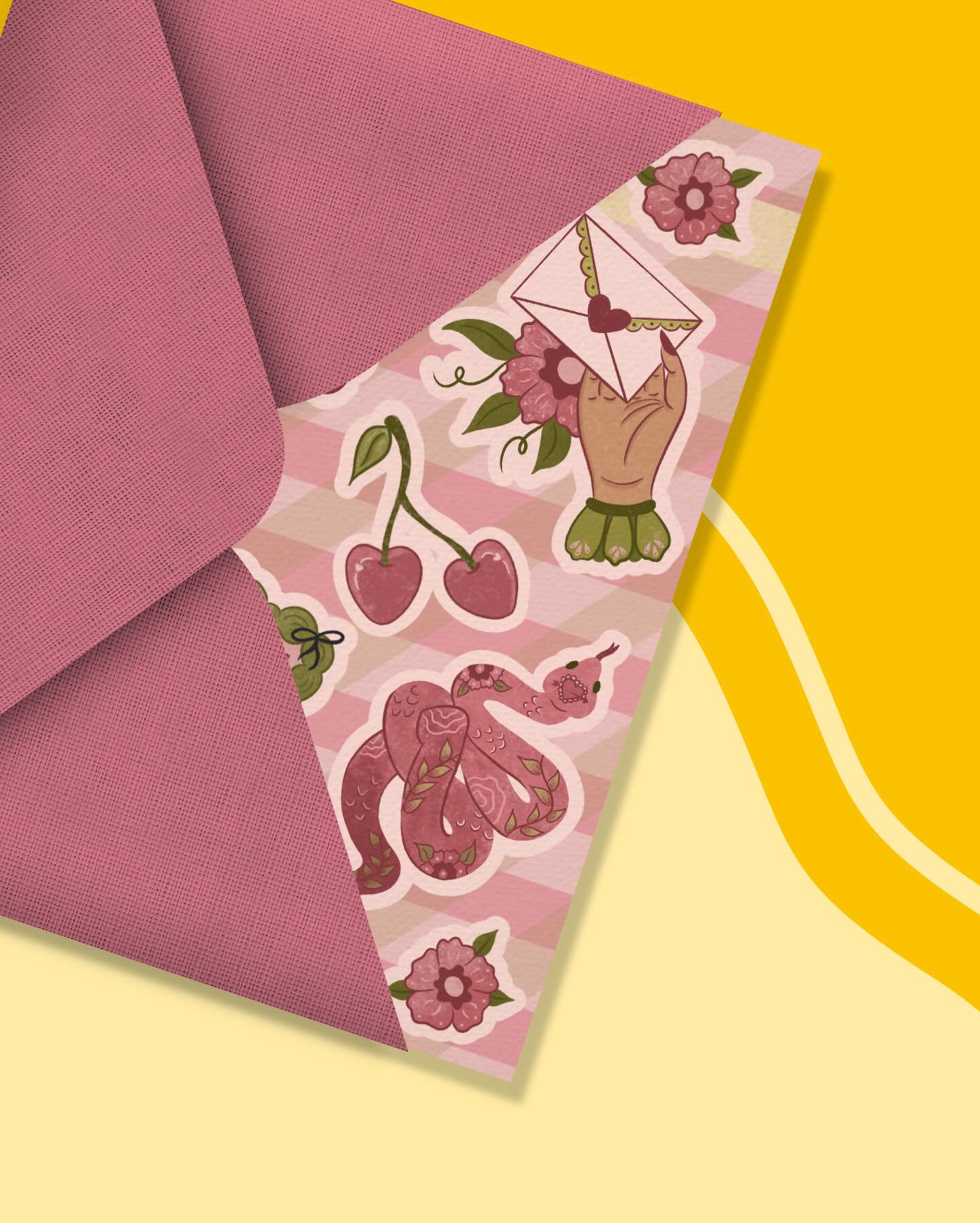 🎀 I’m gonna keep on dancing at the pink sticker club 🎀 monthly sticker club sign up link in bio ✨ #stickerclub #canadiansubscription #freeshipping #canadianart