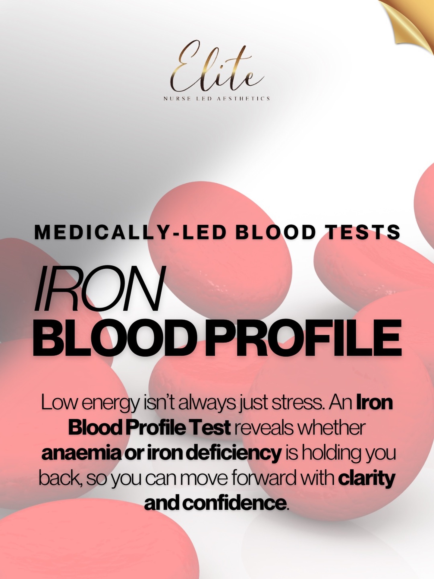 Feeling exhausted no matter how much you rest? ⚡
Low energy isn’t always “just stress”.
Our Iron Blood Profile helps identify whether iron deficiency or anaemia could be the reason you’re feeling run down — so you can move forward with clarity and confidence.
🧪 Medically-led blood testing
👩⚕️ Nurse-led clinic
⏱️ Fast, reliable results
💬 DM us to book or to ask any questions
Take control of your health with Elite Nurse Led Aesthetics, Wakefield.
📍 Wakefield
📞 0759 638 9971
🌐 eliteaestheticsclinic.com
#EliteNurseLedAesthetics #WakefieldClinic #IronDeficiency #BloodTestsWakefield #WomensHealth