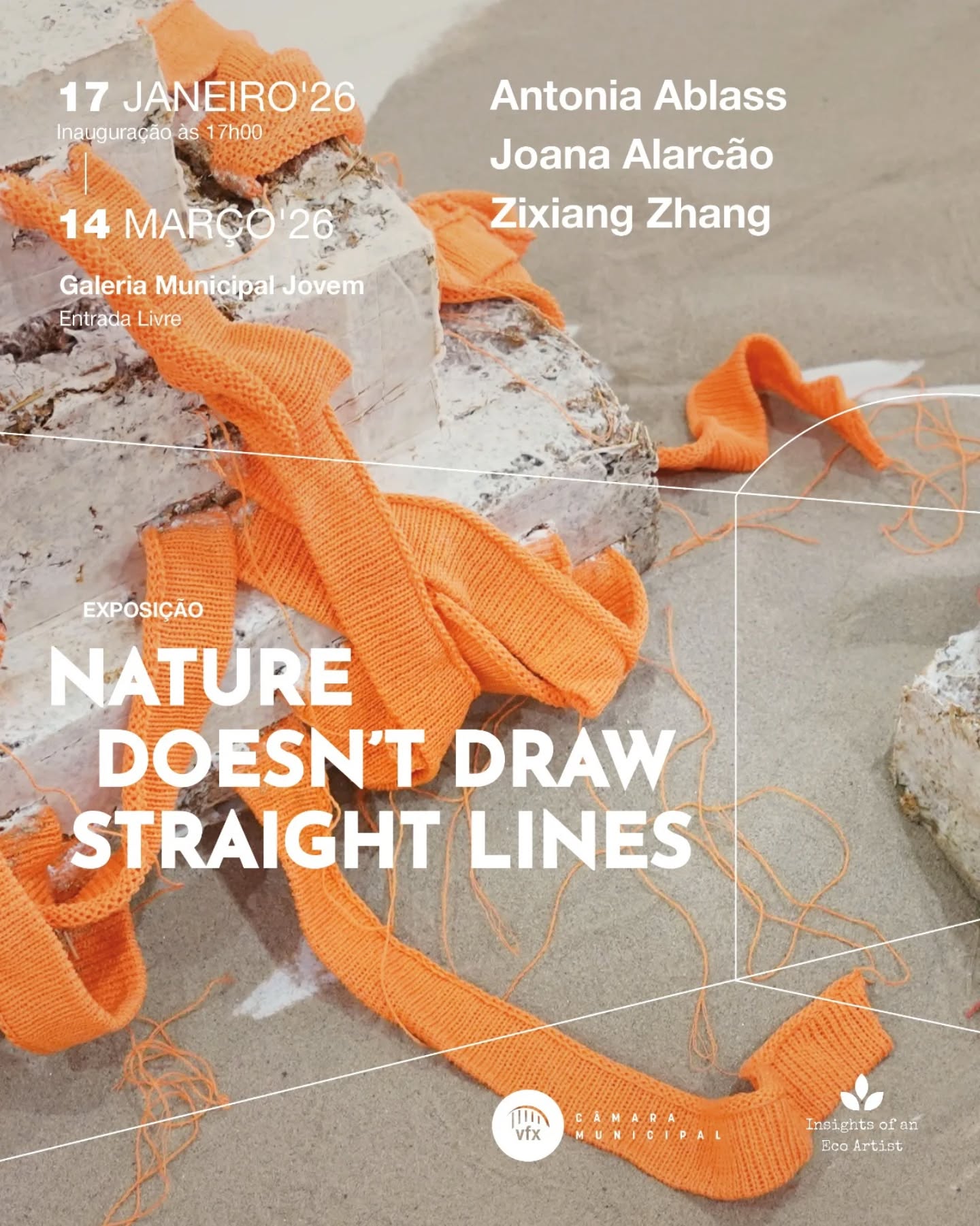We're thrilled to invite you to the opening event of 'Nature Doesn't Draw Straight Lines' at Galeria Municipal Jovem of Vila Franca de Xira this Saturday at 5 pm.
This immersive exhibition explores the intersection of art and nature, featuring works created in partnership with algae, mycelium, and plants.
A collaboration between IOAEA and Camera Municipal de Vila Franca de Xira, @camaramunicipalvilafrancaxira curated by Joana Alarcão and Patrícia Rúbio @_pamoru with help from all the team from the Gallery Municipal Jovem.
Featuring artists Antonia Ablass @plantextile, Zixiang Zhang @zeldazixiangzhang, and Joana Alarcão @joana_alarcao_art.
Location:
Av. Dom Vicente Afonso Valente 26, 2625-080 Póvoa de Santa Iria