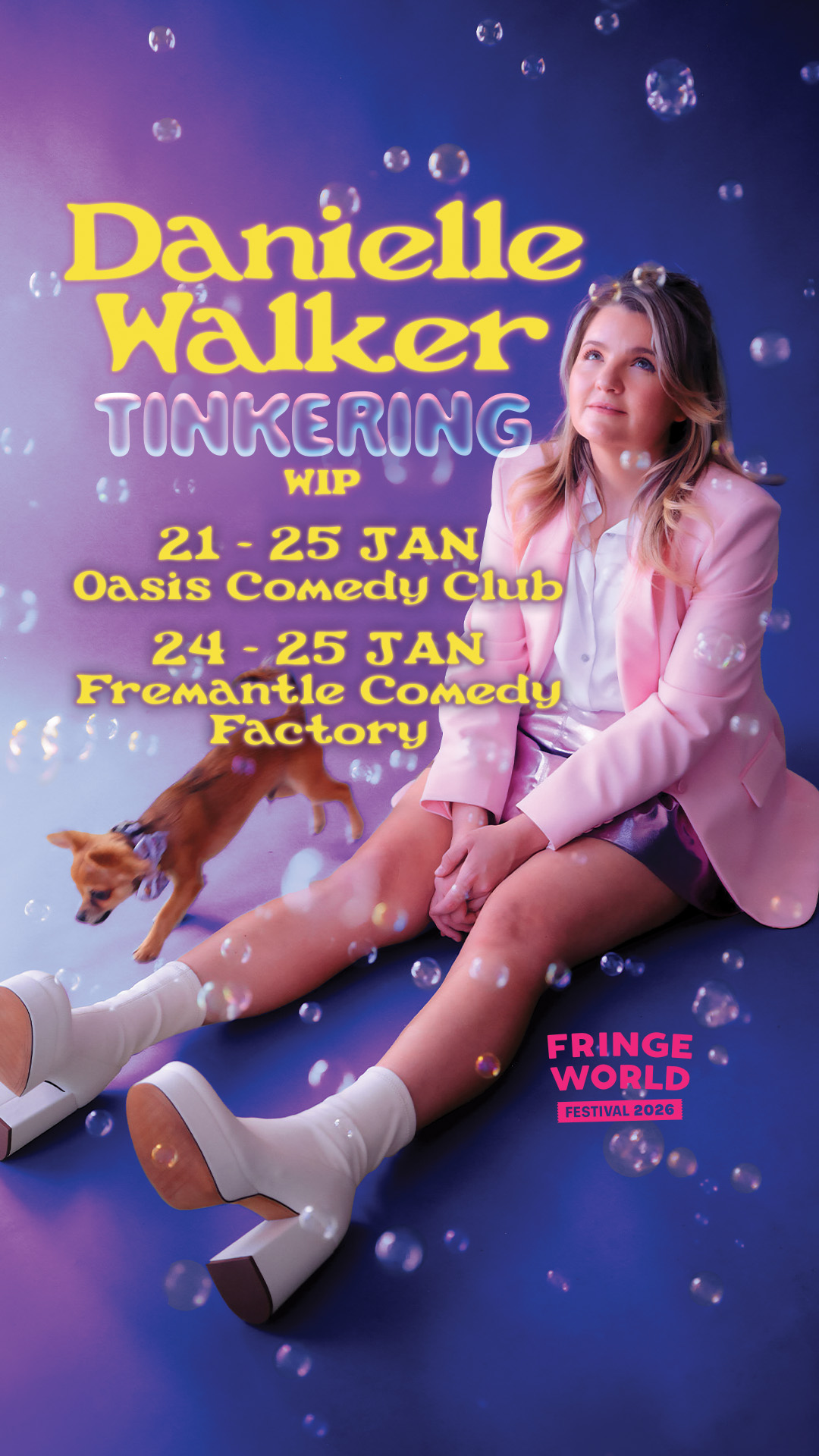 PERTH! Tickets to Work In Progress show 'Tinkering' are on sale now!
🗓️ 21 Jan - 25 Jan
📍Oasis Comedy Club
🗓️ 24 Jan - 25 Jan
📍 Fremantle Comedy Factory
Click the link in bio for tickets 🫧💖
#oasiscomedy #freocomedy #whatsonperth #whatsonfreemantle
