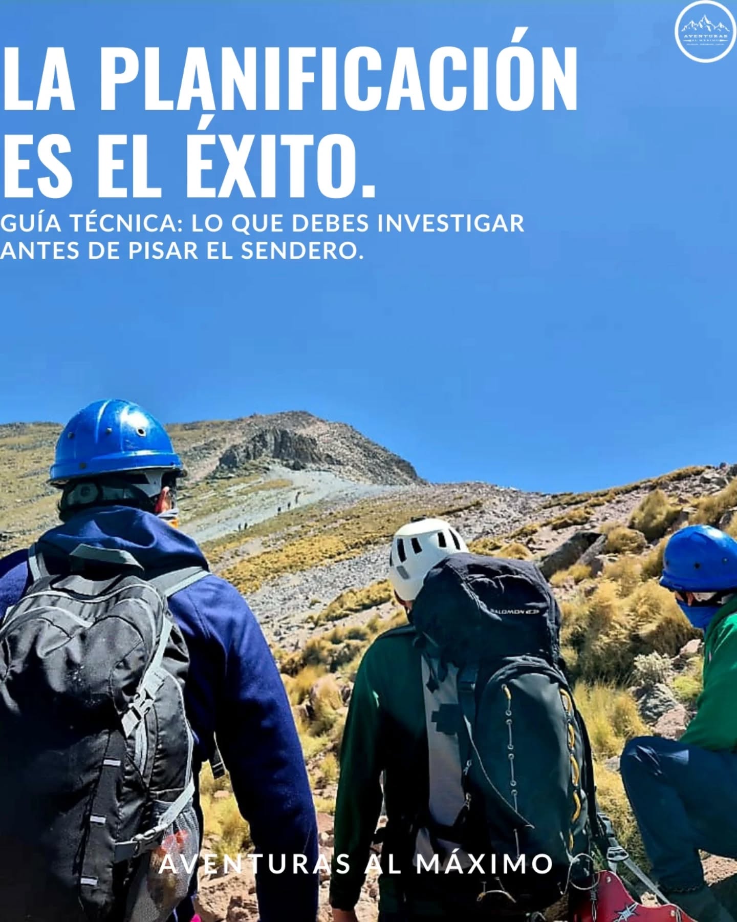 ¿Ruta improvisada? ✋ ¡Mejor no! Aquí tienes tu Checklist de Pre-Expedición. 🎒⛰️
En Aventuras al Máximo sabemos que la verdadera aventura no empieza en el sendero, sino en la planificación. Un montañista informado es un montañista seguro.
Antes de calzarte las botas, asegúrate de pasar por nuestro "Semáforo de la Planificación":
🟢 LOGÍSTICA: No asumas que el parque está abierto. Revisa horarios, reservas y accesos.
🟡 FICHA TÉCNICA: Conoce el desnivel acumulado y la disponibilidad de agua. 💧📈
🔴 SEGURIDAD: Revisa el clima y deja SIEMPRE un aviso de salida. ⛈️📞
¿Quieres el checklist completo y detallado para que no se te escape nada?
👇 Lee el artículo completo en nuestro blog aquí:
🔗 https://www.aventurasalmaximo.com/post/la-planificación-antes-de-una-aventura
Recuerda: La cumbre es opcional, pero regresar a casa es obligatorio. 🏠✨
#AventurasAlMaximo #TrekkingSeguro #Montañismo #ChecklistAventura #OutdoorLife PlanificacionMontaña