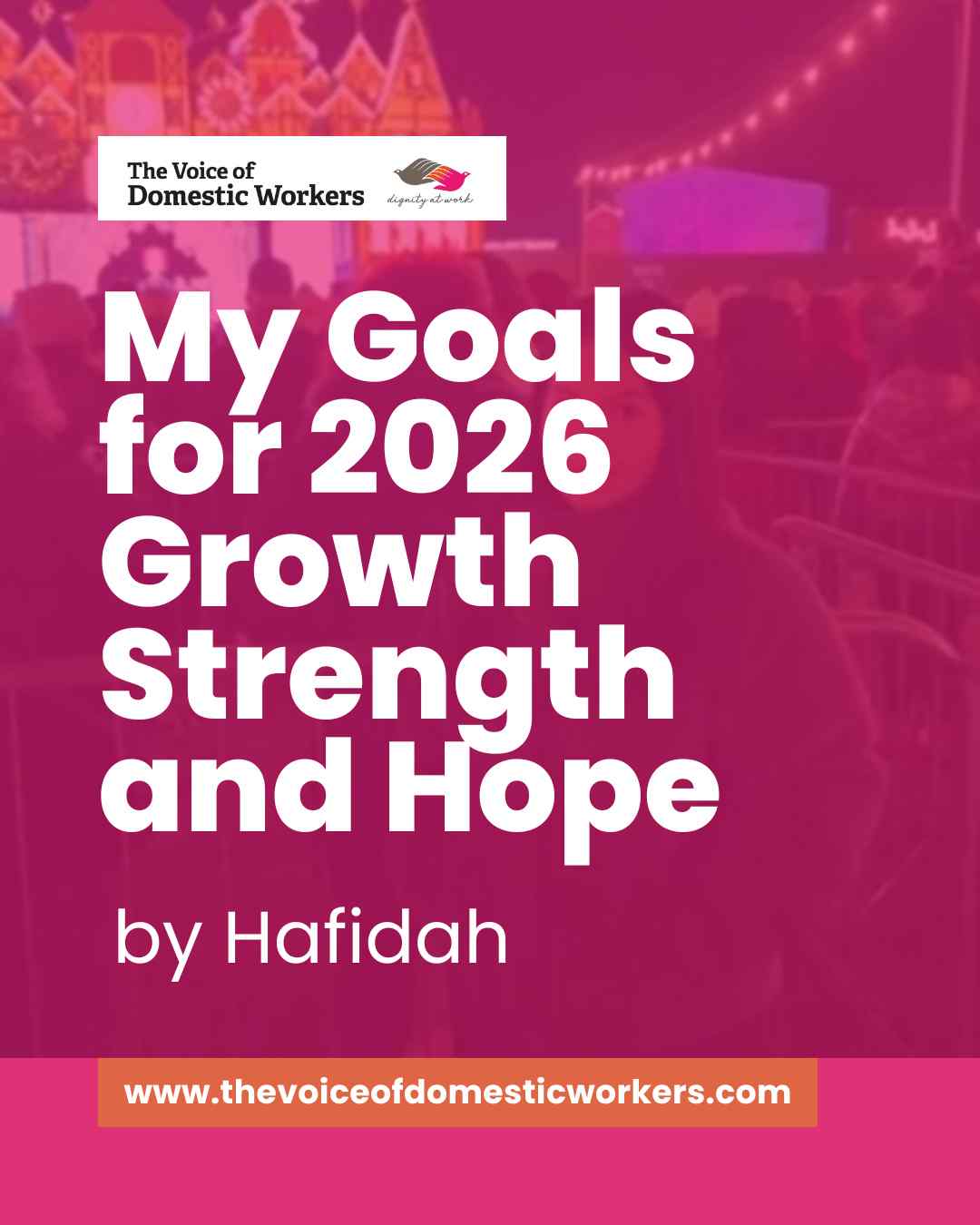 Join Hafidah as she courageously shares her goals for 2026. Rooted in growth, resilience, and purpose. Her journey reminds us that every step forward, no matter how small, brings us closer to our dreams and empowers others along the way. Let’s uplift one another. One goal, one dream, one story at a time.
Read her heartfelt story and be inspired: https://www.rfr.bz/ibf5fcf
#Growth #Strength #Hope #VODW