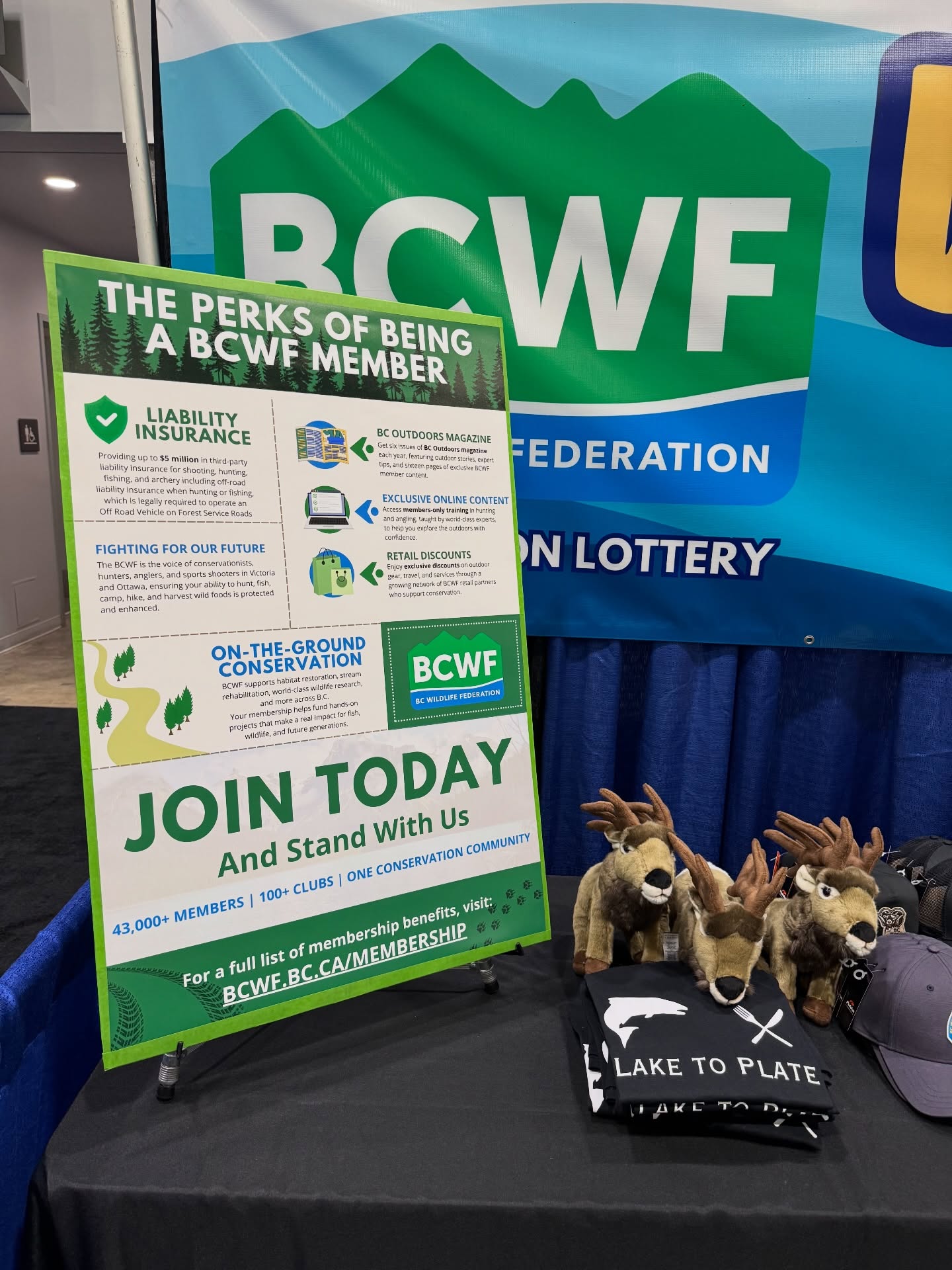 If your at the Vancouver boat show make sure to swing by the BCWF booth and grab your membership. Also great raffle on now for a #kingfisher boat, paddle board Tikka 3 and much more.