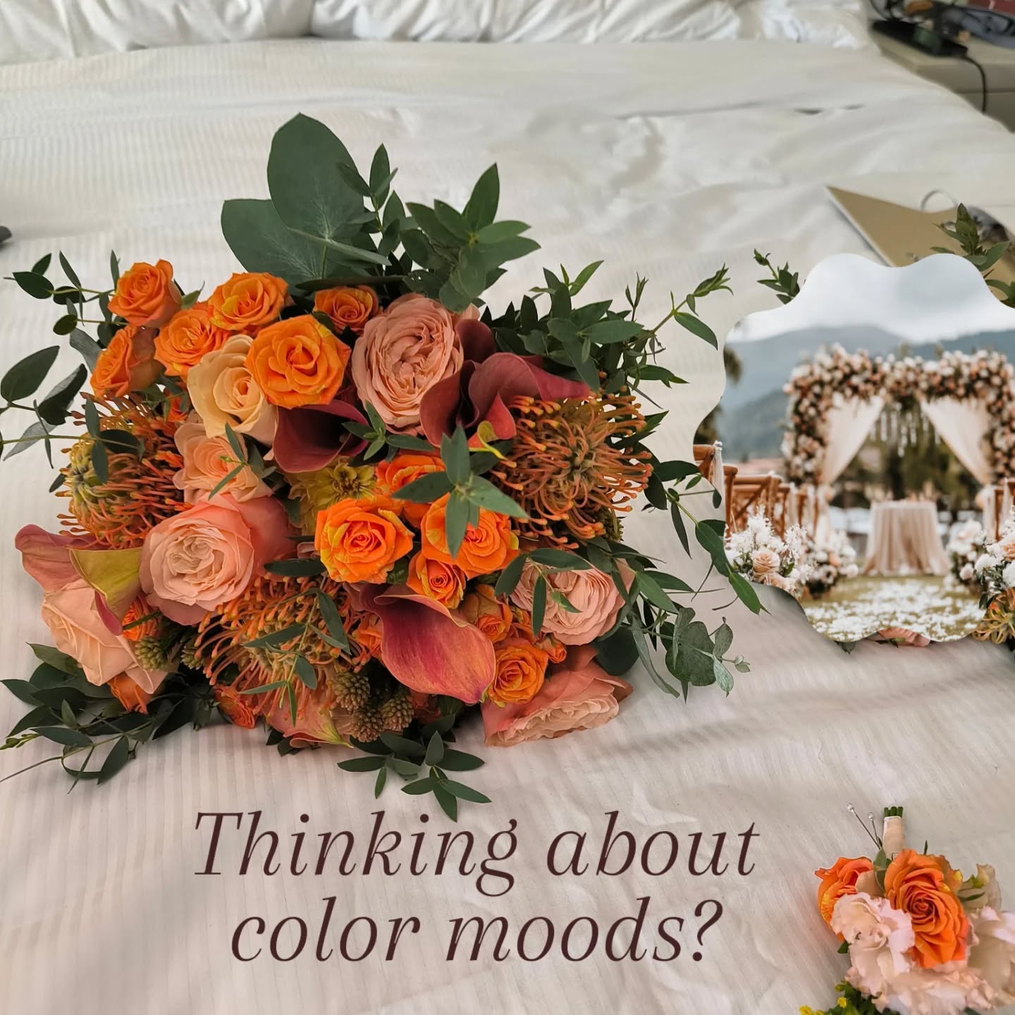 Um dos maiores desafios para personalizar um casamento é a escolha perfeita das cores🌈 #weddingcolors #weddingsabroad #algarveweddings #bridestyle #casamentodecoração