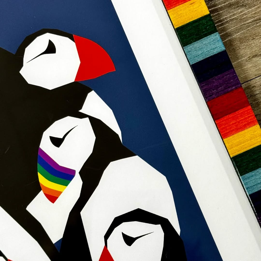 We love helping you enhance your art with the perfect frame! Check out these pieces from some of our customers ❤️🌈