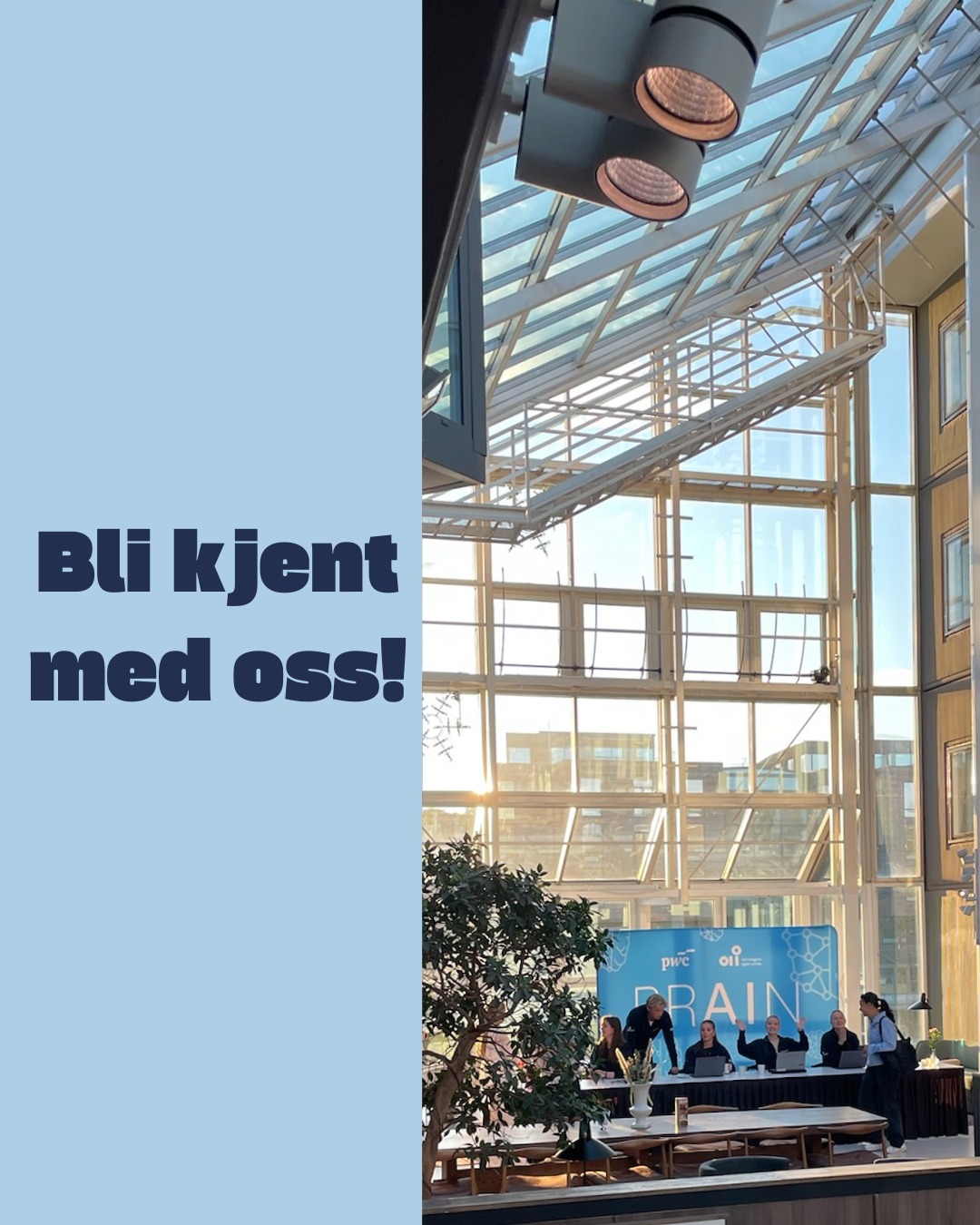 BRAIN er en tverrfaglig gjeng med studenter fra ulike studier og trinn, som sammen ønsker å skape engasjement rundt kunstig intelligens💙 Dette gjør vi gjennom spennende arrangementer i samarbeid med næringslivet og forskningsmiljøet🤝 høres dette ut som noe for deg? Søk BRAIN !!