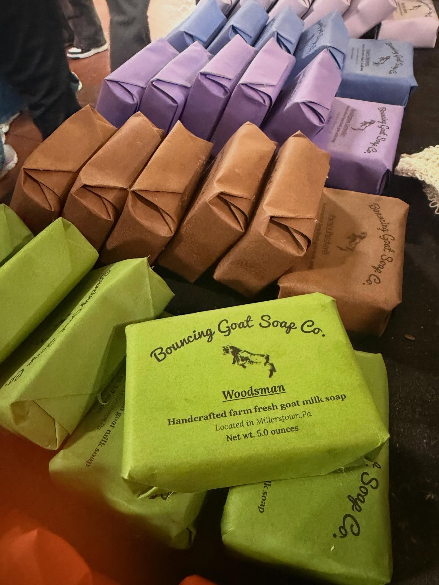 A few bars will most likely be sold out today. Looks like I will still have soap for Saturday 😁 I made an incredible amount of product this year.
Located in the same hall as the butter sculpture. In front of the goat cuddling.
Today until 9:00
#pafarmshow #goatmilksoap