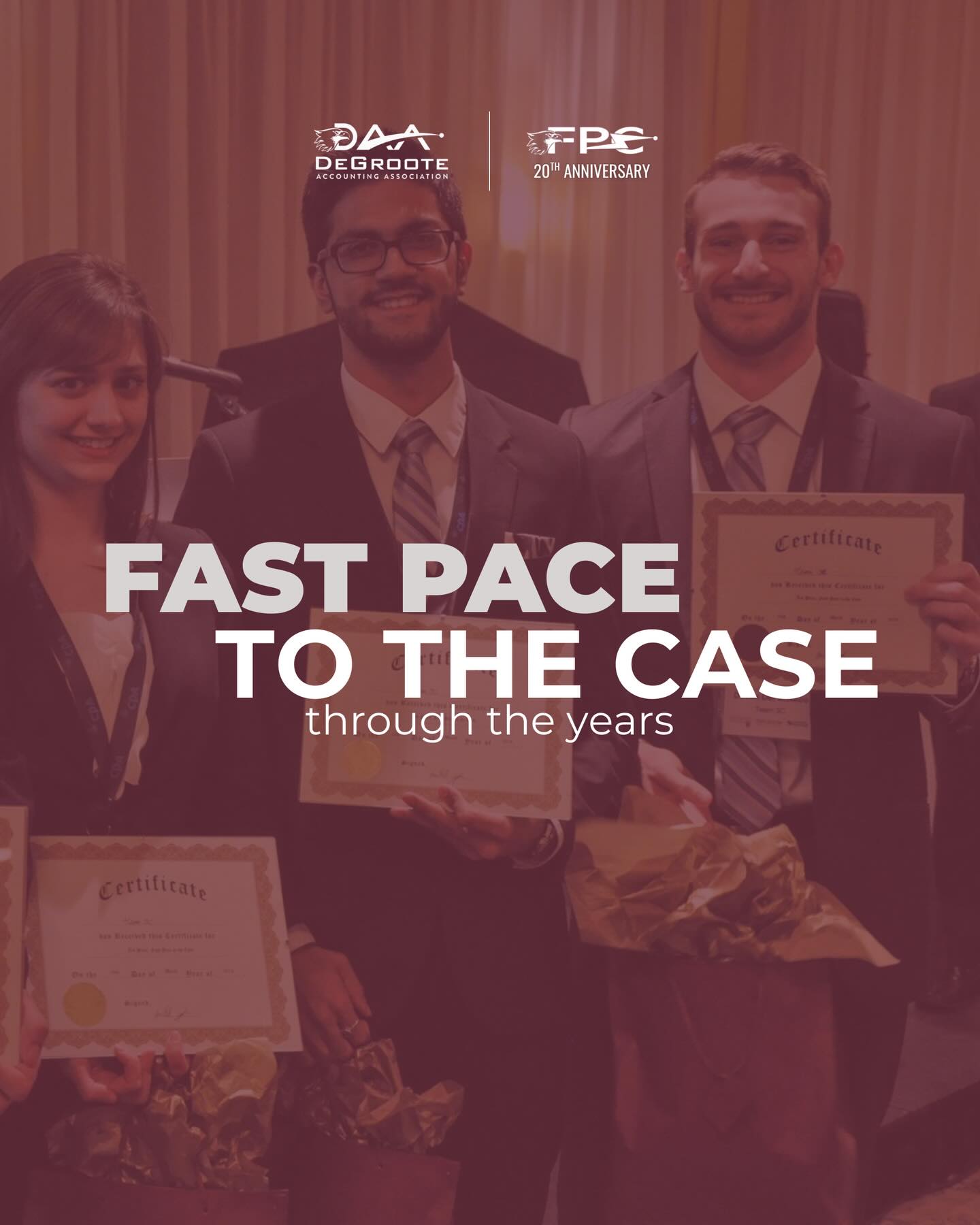 The countdown is on…
Officially one week until FPC!
Two decades of late nights, bold ideas, teamwork, and unforgettable moments. As we look back on Fast Pace to the Case through the years, we’re excited to honour the legacy and create even more memories together.
Sign up now through the link in our bio for the chance to win up to $2000