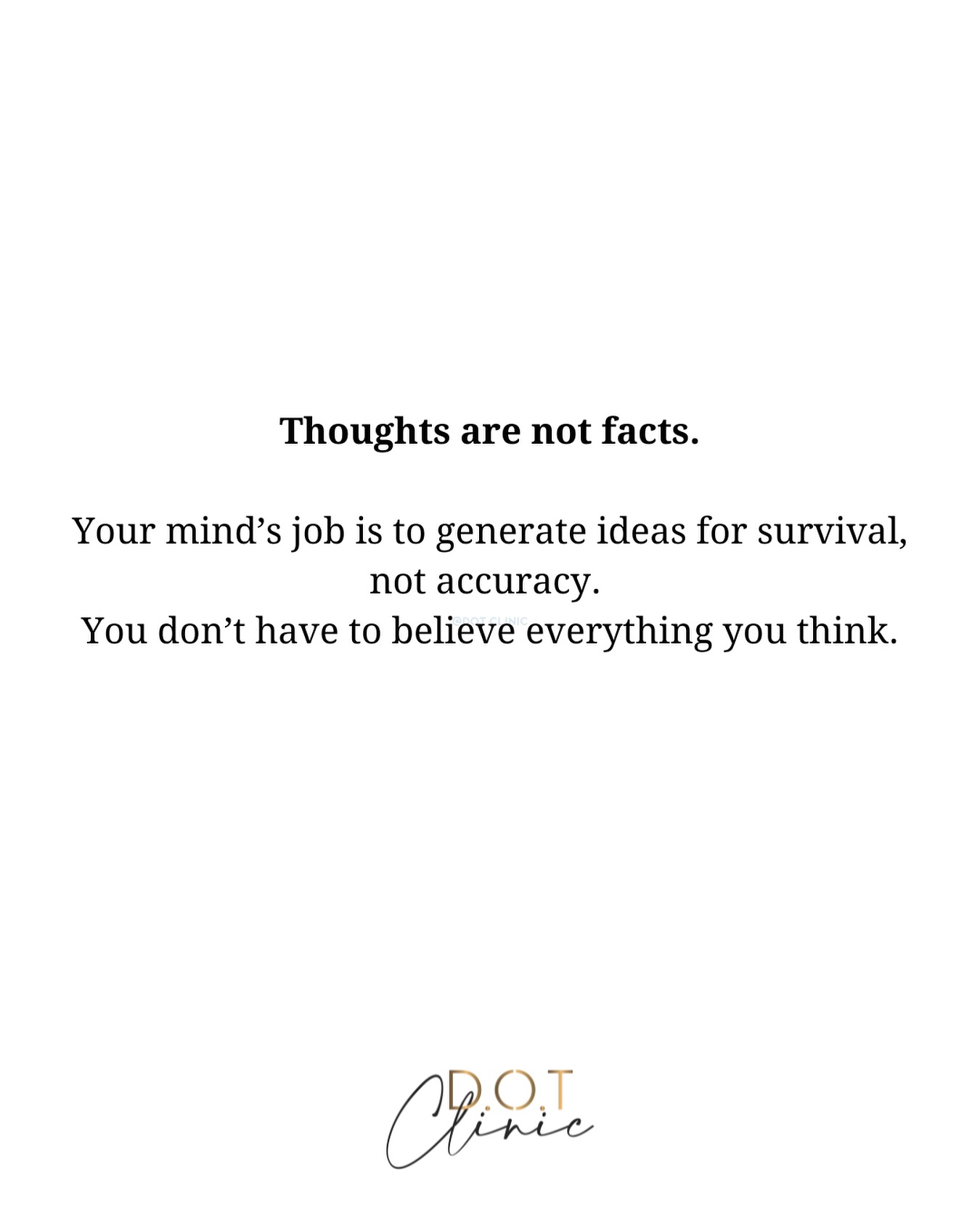 Your thoughts are signals, not truths.The mind’s job is to protect you, not always to be right.
Pause, question, and choose which thoughts deserve your belief. You are not your thoughts.
#mentalhealth
#therapy #counseling #cbt #mindsetshift