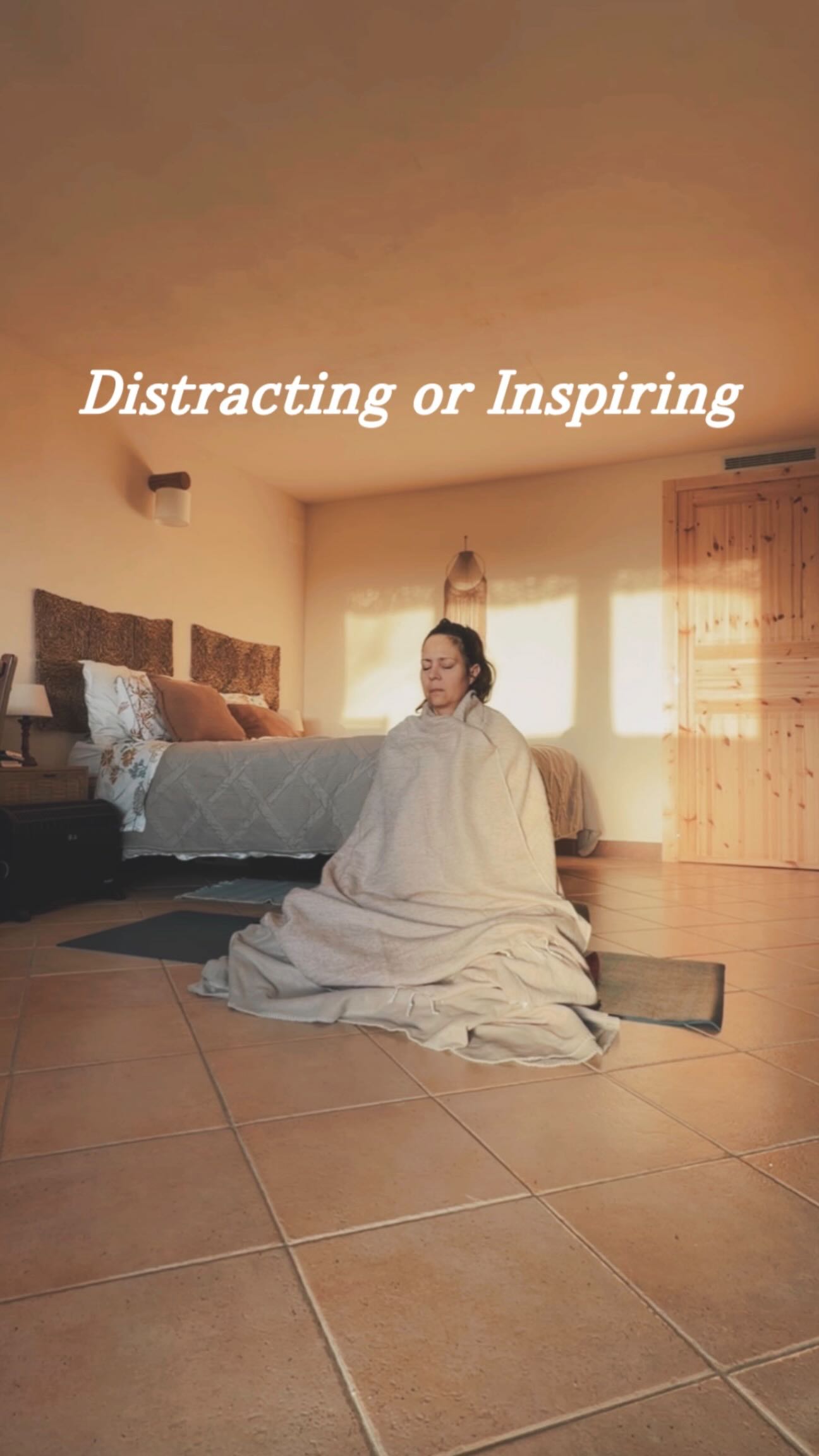 Distraction or Inspiration
.
When “good” ideas arise in meditation,
they don’t all mean the same thing.
.
Some are distracting.
Some feel like guidance.
.
How do I notice the difference?
Not always easy! But for me, it’s in the energy.
Distraction feels restless —
small, noisy things asking for attention.
.
Guidance feels calm.
More like a gentle “wow… remember this.”
.
I don’t stop my meditation. I just take a mental note
(and trust my mind to bring it back later).
.
I write things down after.
Not during.
.
Meditation brings inspiration —
but also discernment.
.
.
..
.
.
.
#yogalifestyle #meditation #mindfulliving #meditationjourney #spiritualpractice