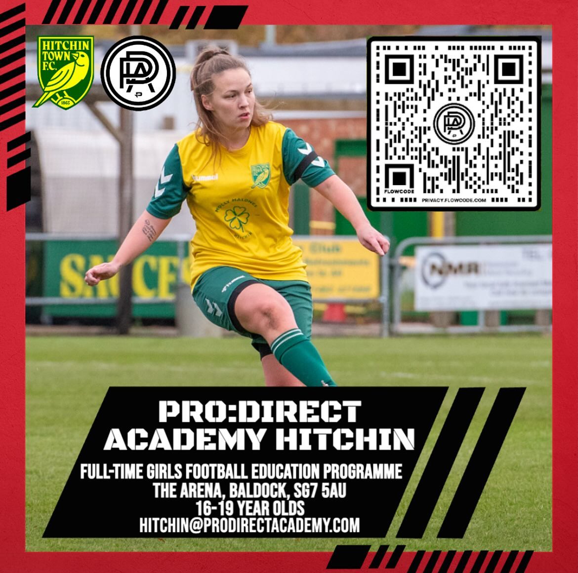 Not sure what to do when you leave year 11?π
Love football?β½οΈ
Have a passion for sport & fitness?ππ»ββοΈ
Why not register your interest to find out more about what we can offer you here at Pro:Direct Hitchin π
Scan the QR code above to register your interest ππ»