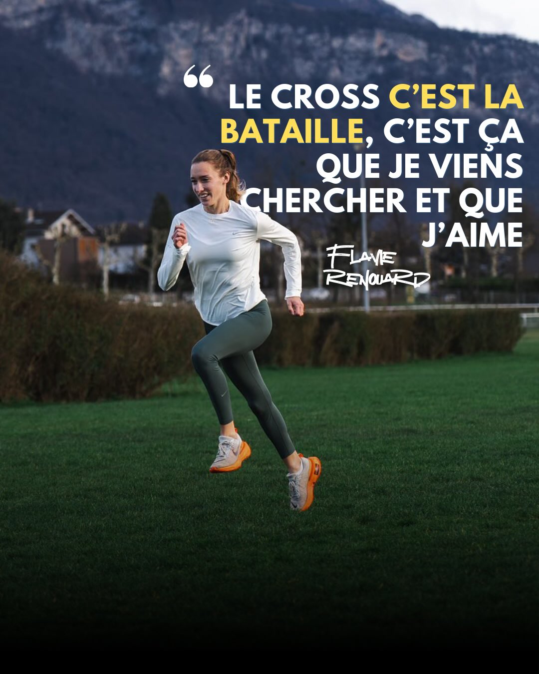 ⭐ 𝐅𝐥𝐚𝐯𝐢𝐞 𝐑𝐞𝐧𝐨𝐮𝐚𝐫𝐝 : « J’ai envie de faire ce cross mythique et réputé »
Nous avons recueilli les impressions de Flavie Renouard, internationale française et référence mondiale du 3000 m steeple (Championnats du monde de Tokyo, JO Paris 2024), à l’occasion de sa venue au Cross Ouest France | Le Mans.
Grande favorite du cross long, Flavie nous confie :
🎙️ « Ça fait déjà quelques années que j’ai envie de faire ce cross mythique et réputé. Cette année, ça colle bien avec mon planning d’entraînements et de compétitions, alors j’ai saisi l’opportunité.
Je participe aussi à ce cross pour pimenter mon entraînement hivernal. J’ai envie de faire une course pleine, de me dépasser et de batailler avec les autres participantes. Le cross, c’est la bataille : c’est exactement ce que je viens chercher et ce que j’aime 🤪
Je n’ai jamais fait le Cross Ouest France du Mans, mais mieux vaut tard que jamais !
En tout cas, j’ai hâte d’y être. »
🙏 Merci Flavie d’avoir pris le temps de partager tes impressions.
📸 @orianemiton_
