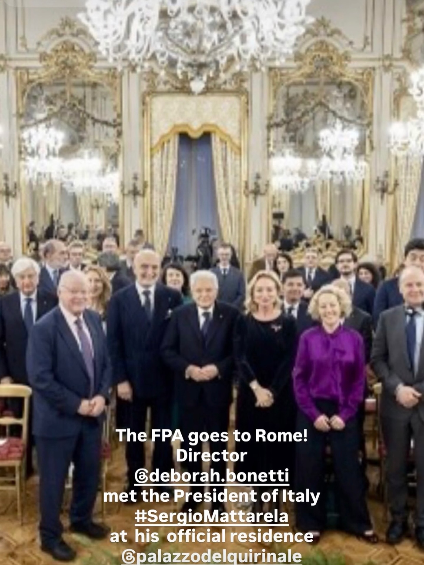 The Foreign Press Association’s Director @deborah.bonetti was invited to give a speech @palazzodelquirinale the official residence of the President of Italy #sergiomattarella whom she met together with His Exellency the Ambassador of Italy in the UK Inigo Lambertini @italy.in.uk and a delegation of journalists and media representatives from the U.K. and Italy
#cathynewman @fedgatti